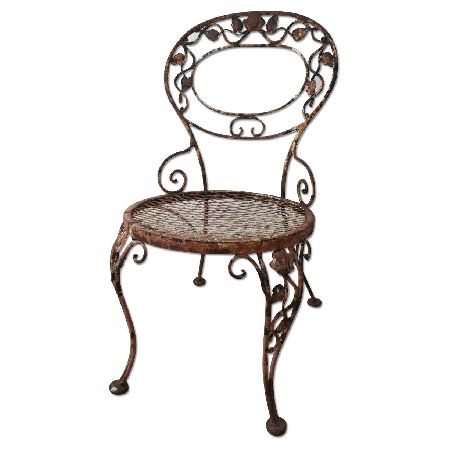 Victorian style Wrought Iron Outdoor Chairs - image-0