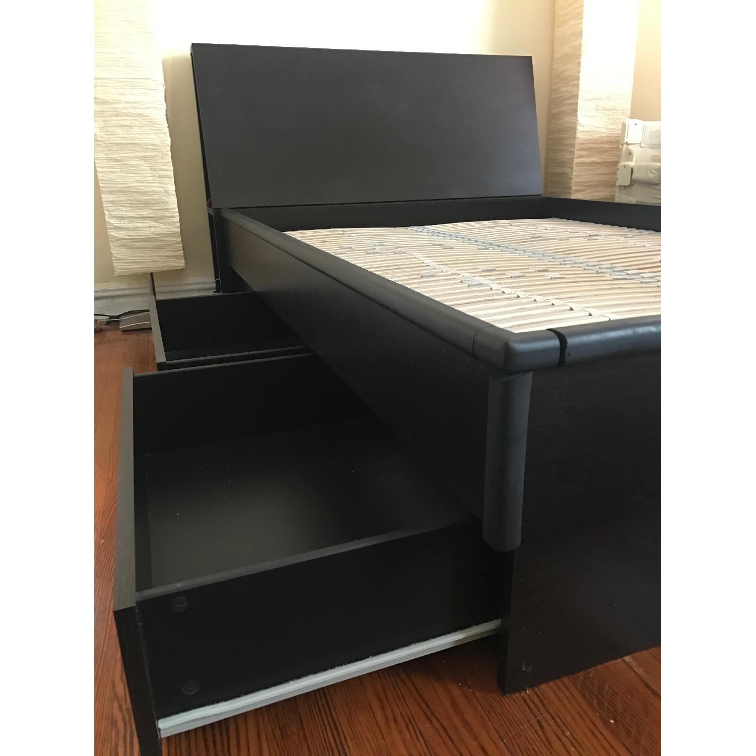 Ikea Oppdal FullSize Bed Frame w/ Headboard AptDeco