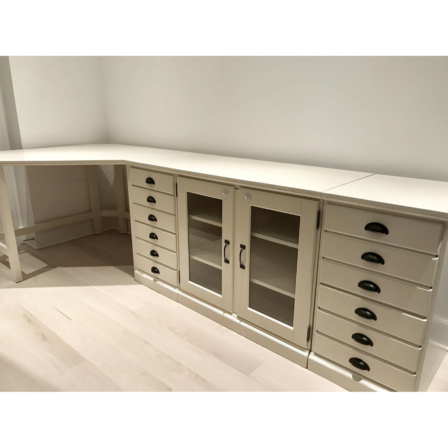 Pottery Barn Printer's Corner Desk - image-1