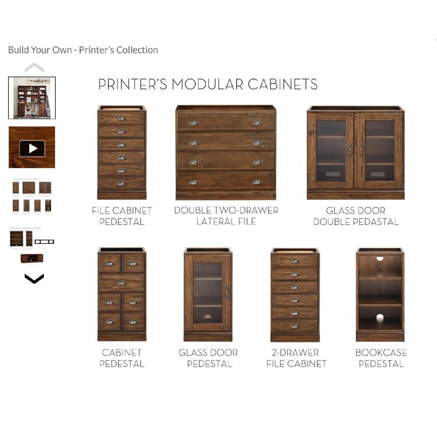 Pottery Barn Printer's Corner Desk - image-2