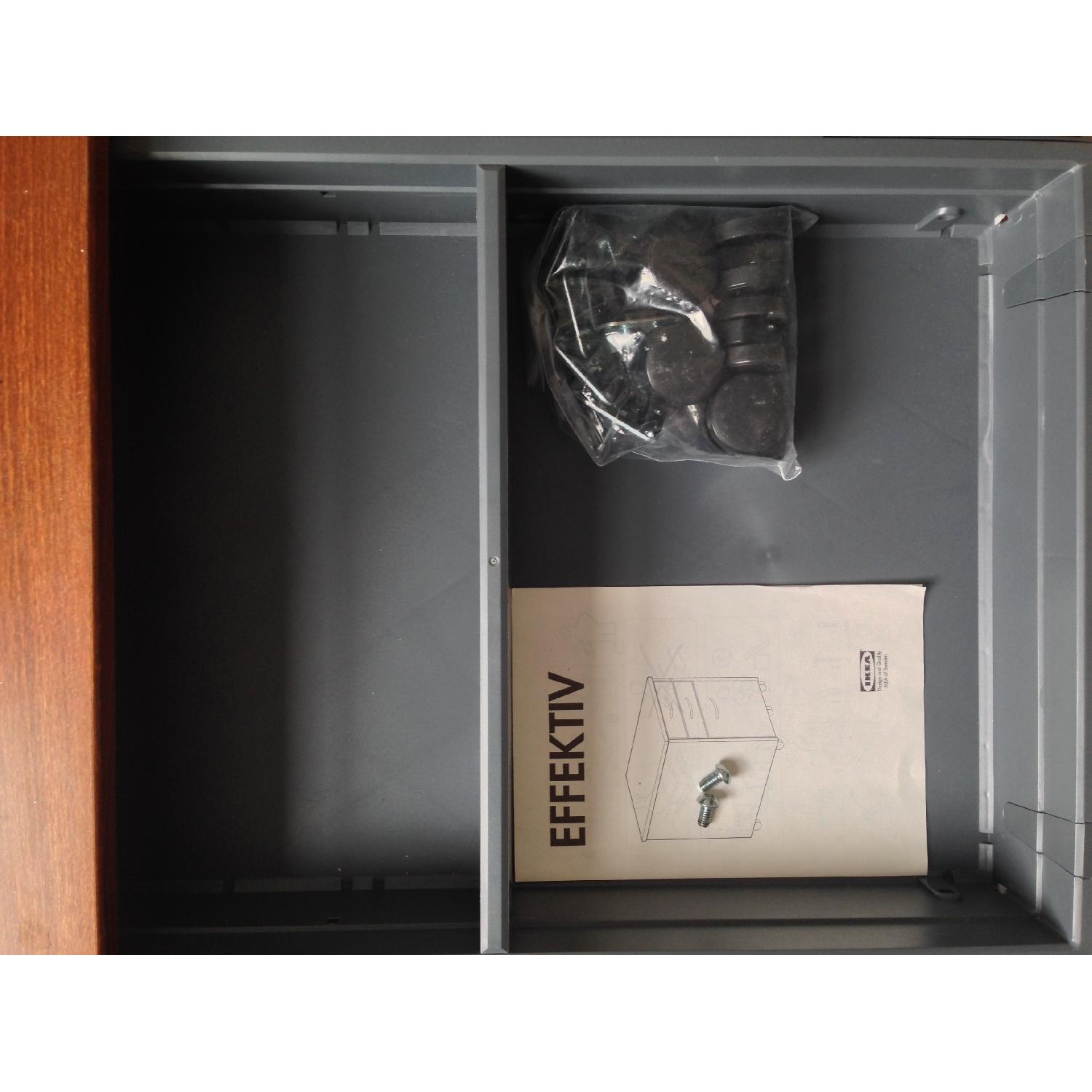 Ikea Effektiv Wooden Three Drawer File Cabinet - image-2