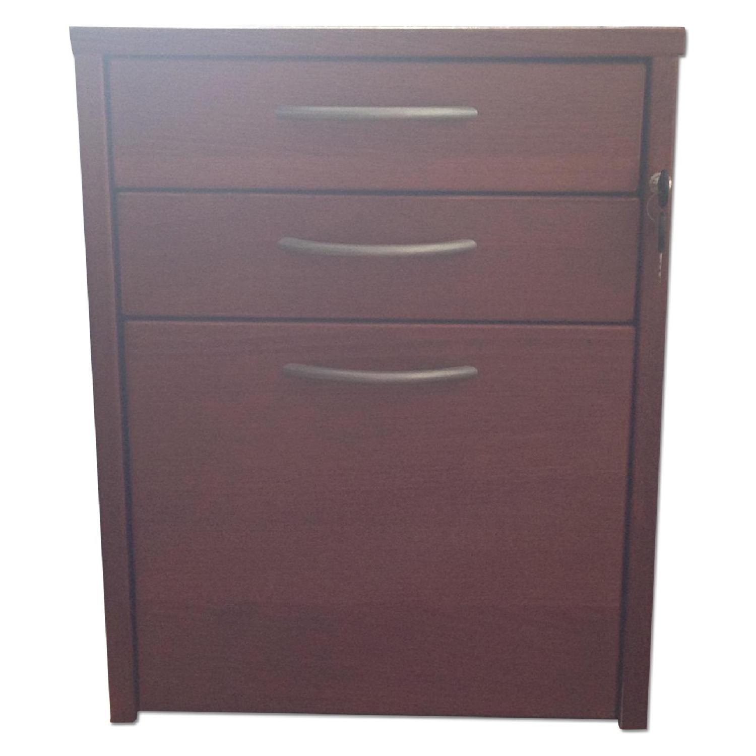 Ikea Effektiv Wooden Three Drawer File AptDeco