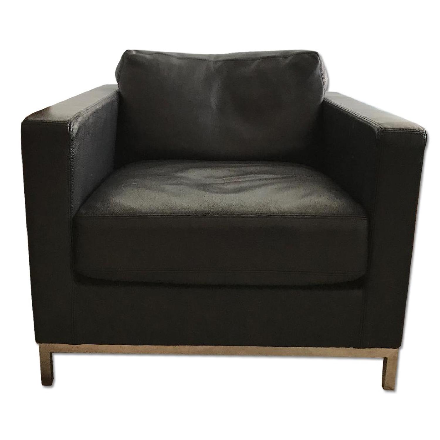 Gus Modern Leather Chair AptDeco