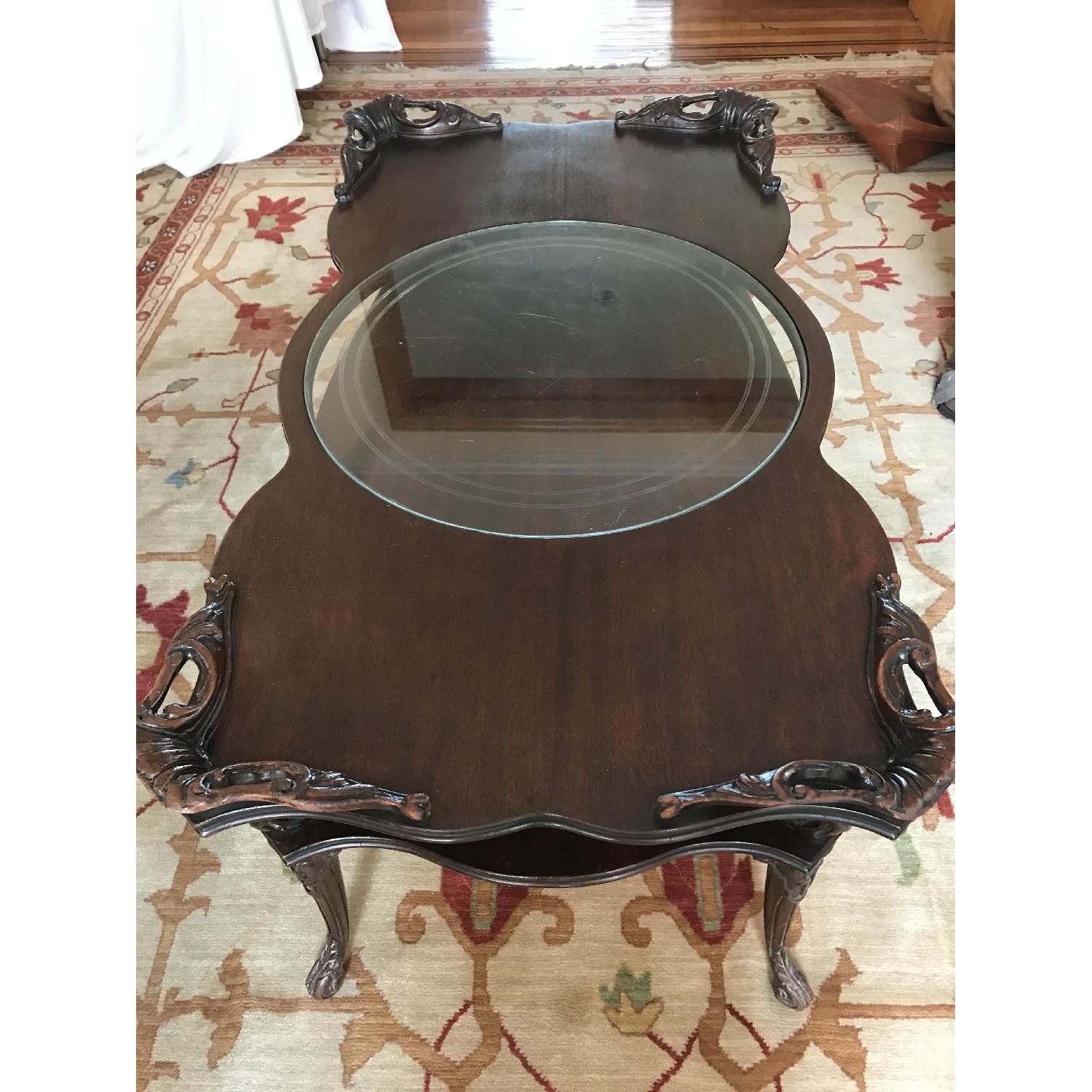 Antique French Provincial Coffee Table - image-1