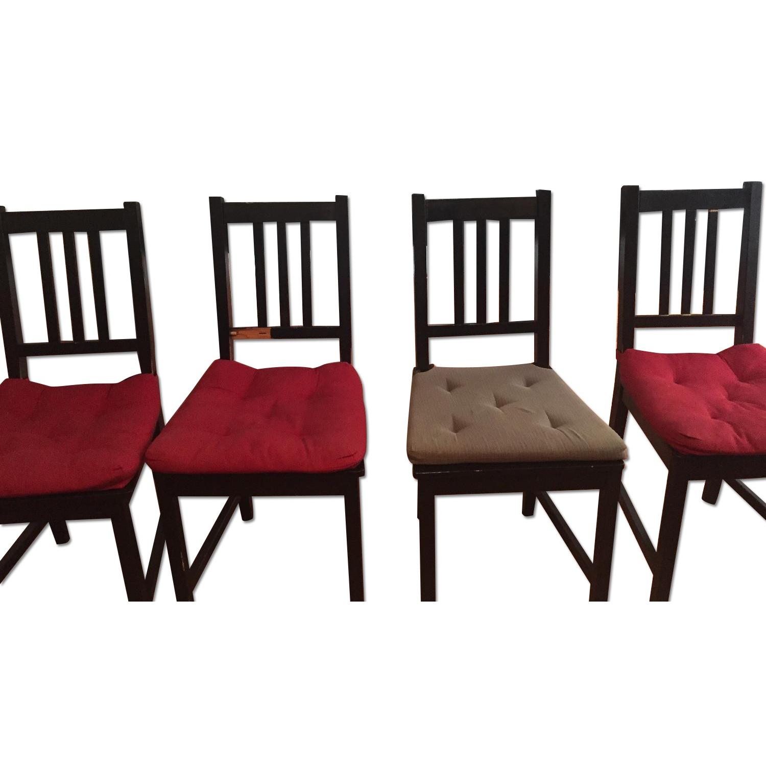 Ikea Stefan Dining Chairs w/ Cushions AptDeco