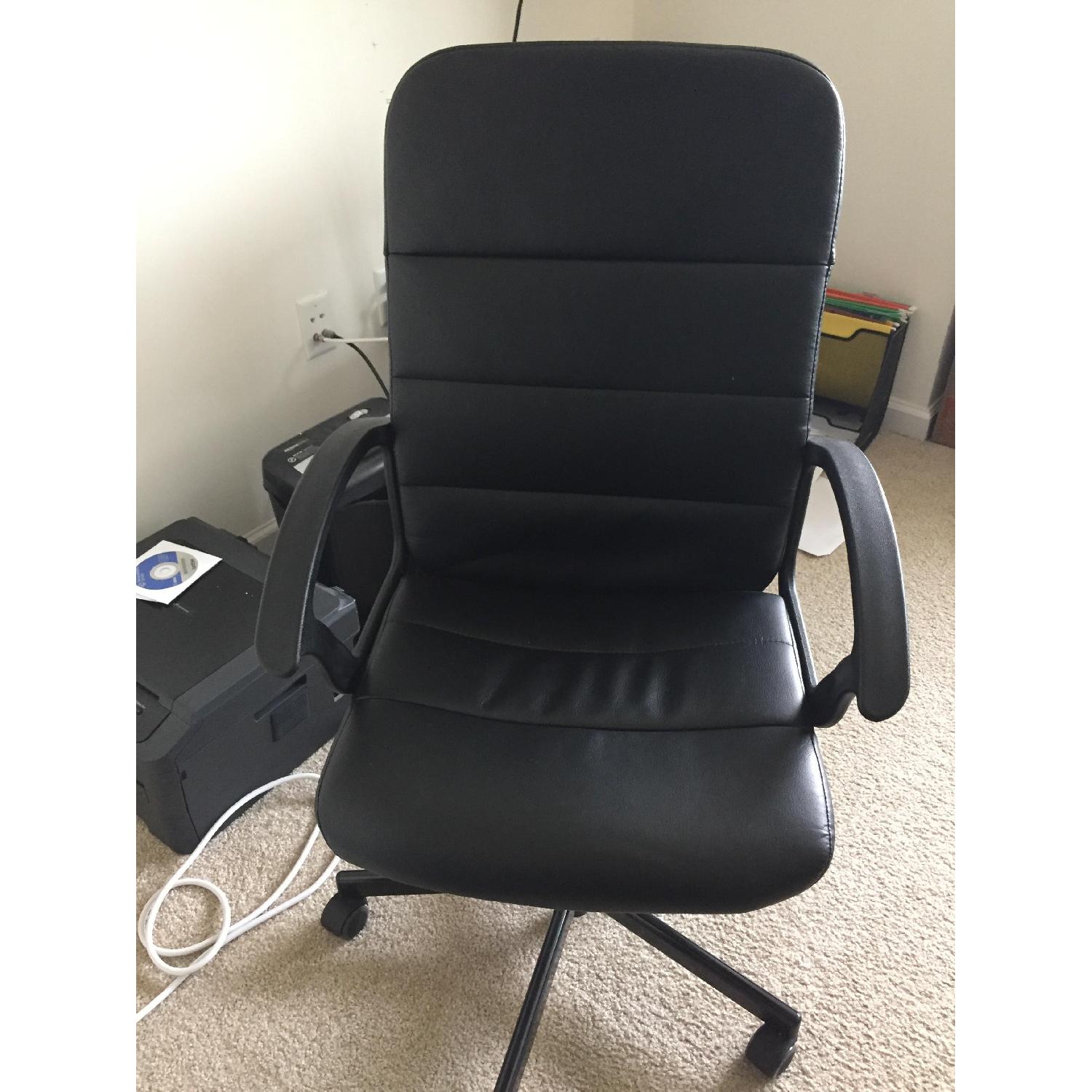 Ikea Desk w/ Attached Bookshelf & Chair AptDeco