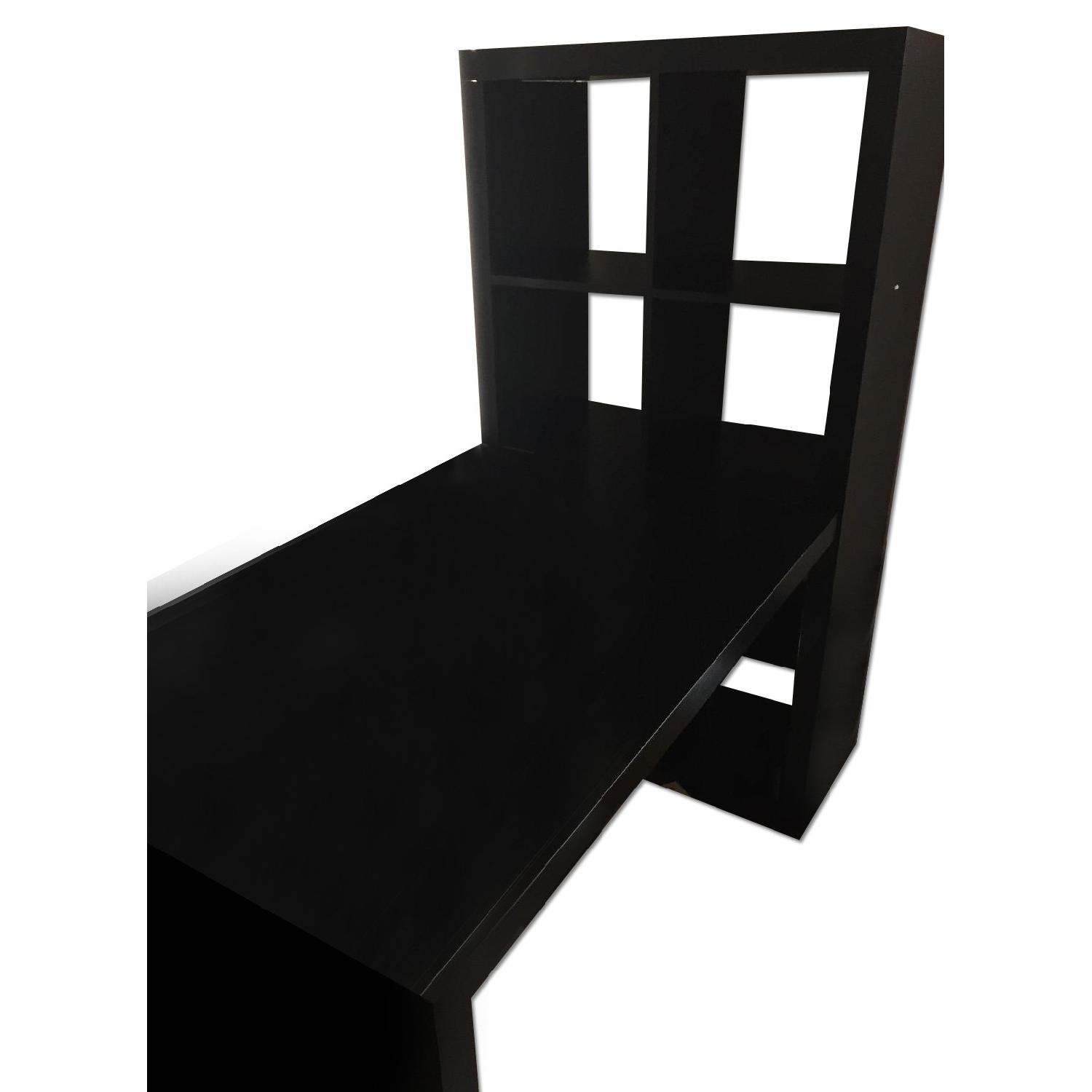 Ikea Desk w/ Attached Bookshelf & Chair AptDeco