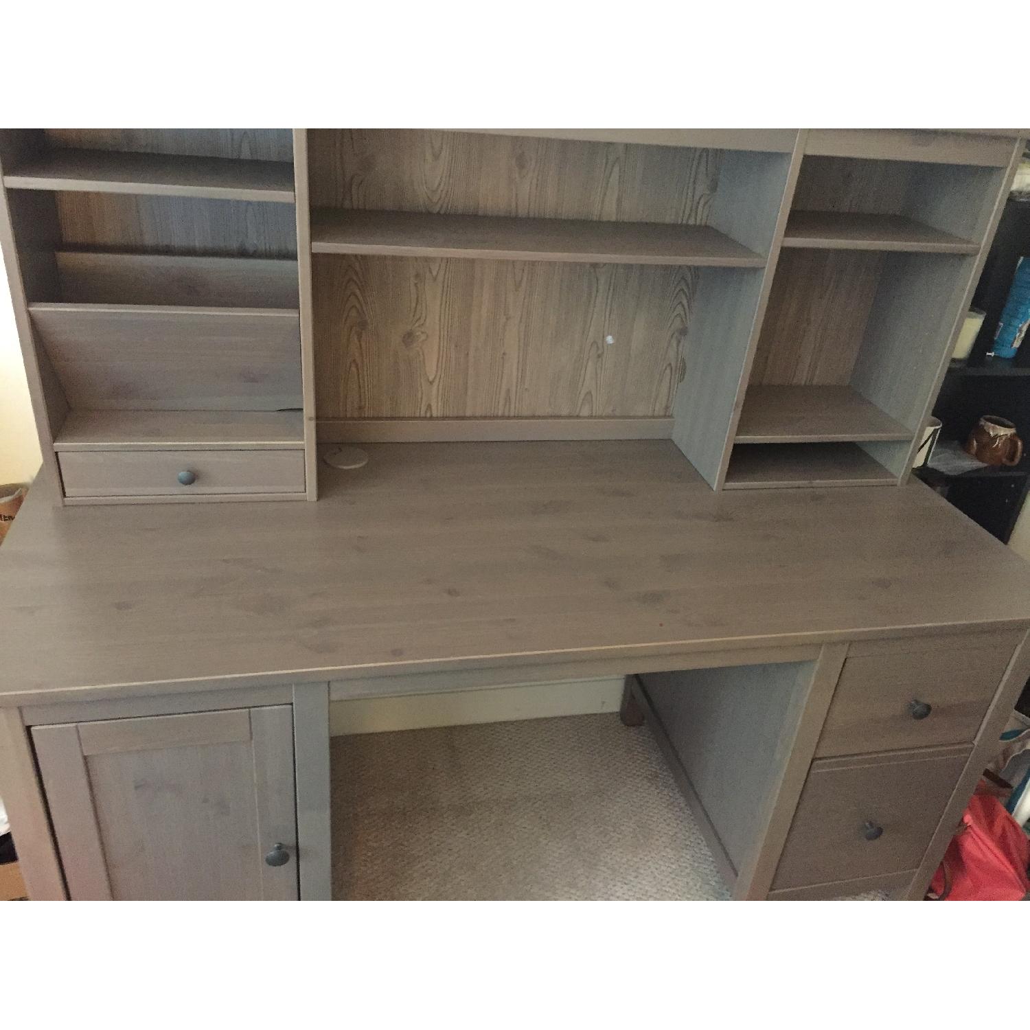 Ikea Desk w/ Add-on Unit - image-2