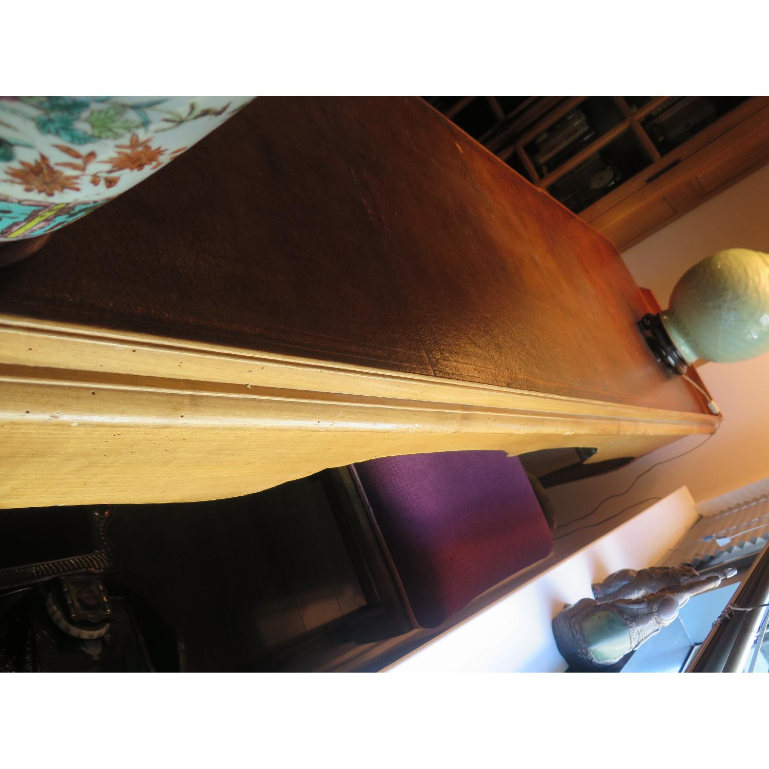 Antique French Oak Leather Top Desk/Console - image-9