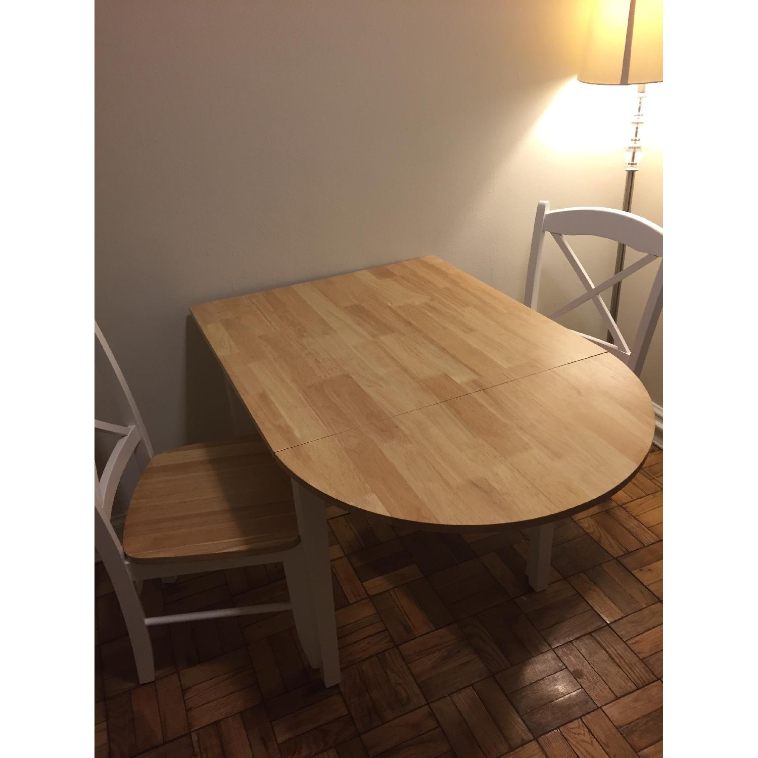 Simple Living Country Cottage Drop Leaf 3-Piece Dining Set - image-1