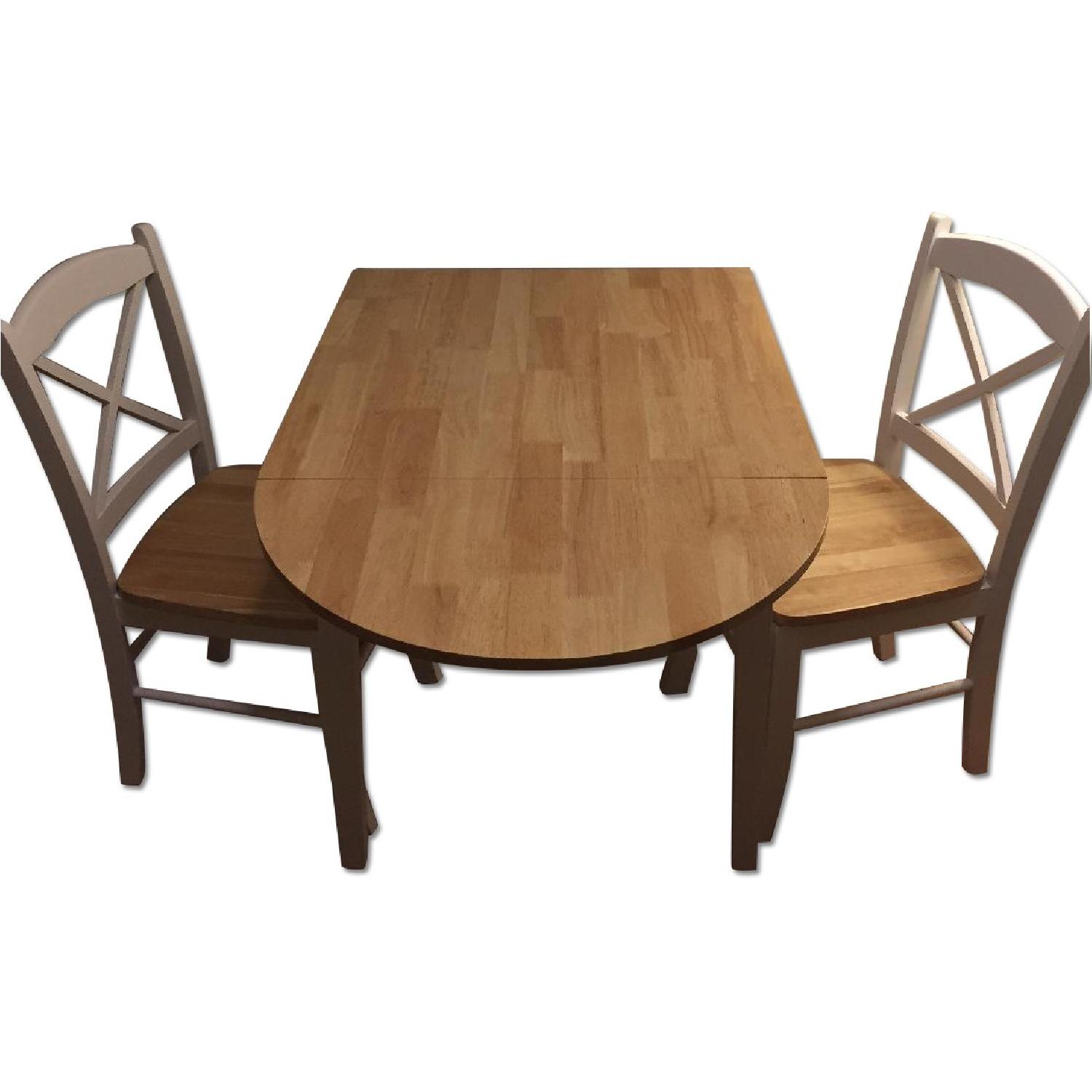 Simple Living Country Cottage Drop Leaf 3-Piece Dining Set - image-4