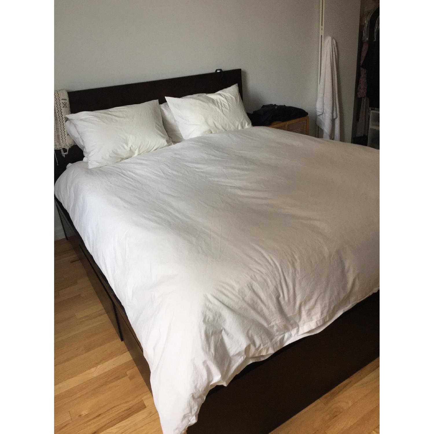 West Elm Platform Queen Storage Bed - image-2