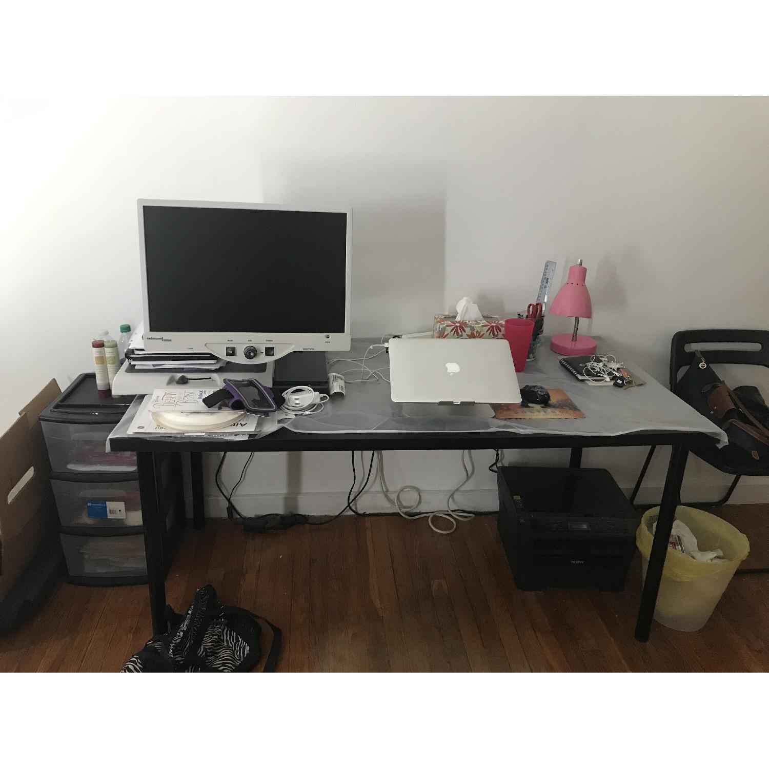 Ikea Black Desk - image-1
