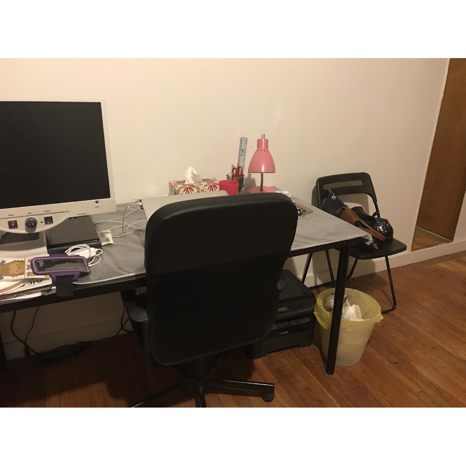 Ikea Black Desk - image-5