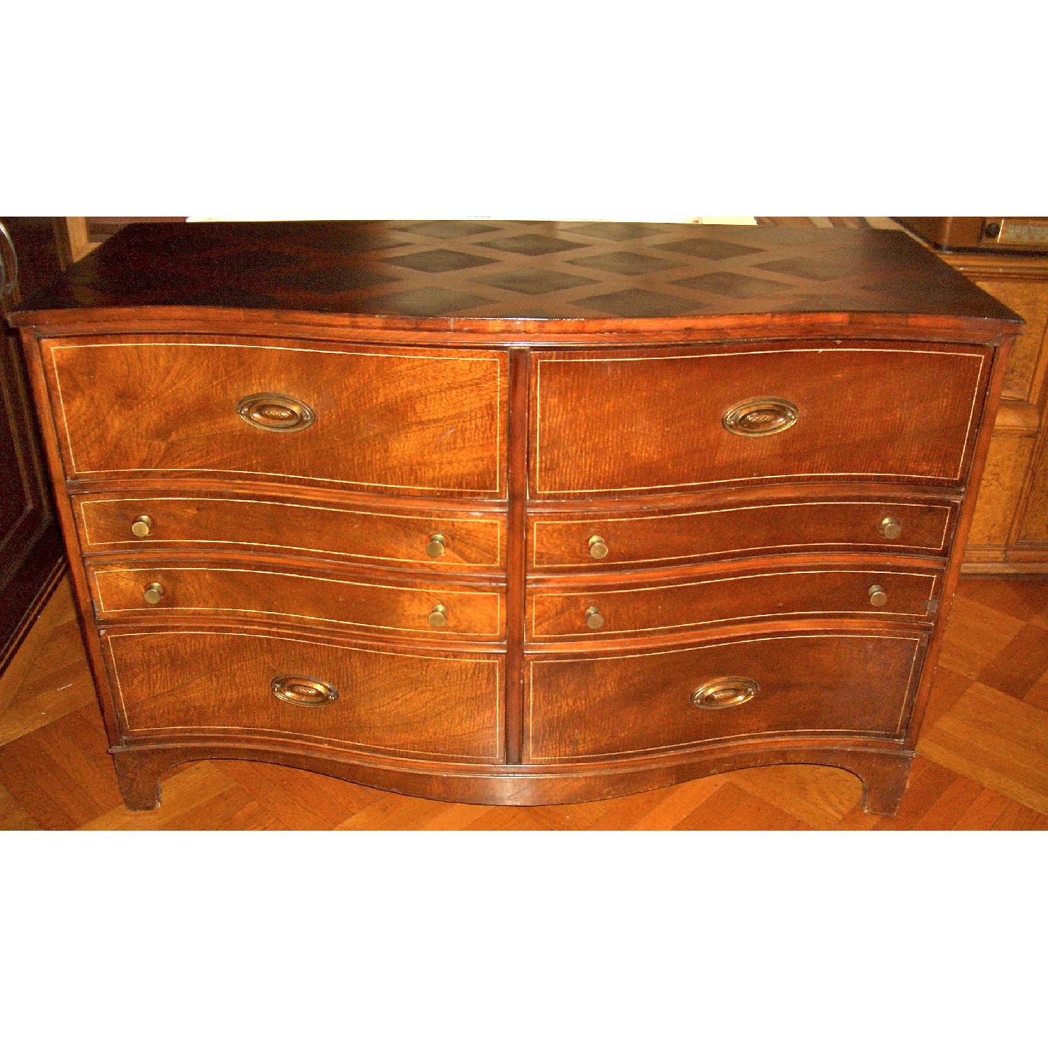 Vintage Large Serpentine Front Dresser - image-8