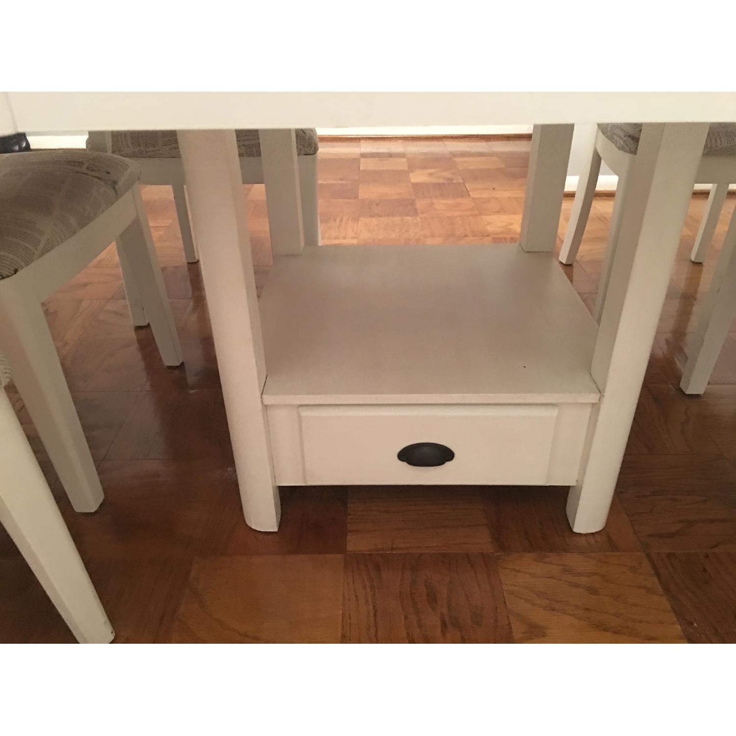 Ethan Allen Solid Ash Wood Table w/ 6 Chairs - image-7