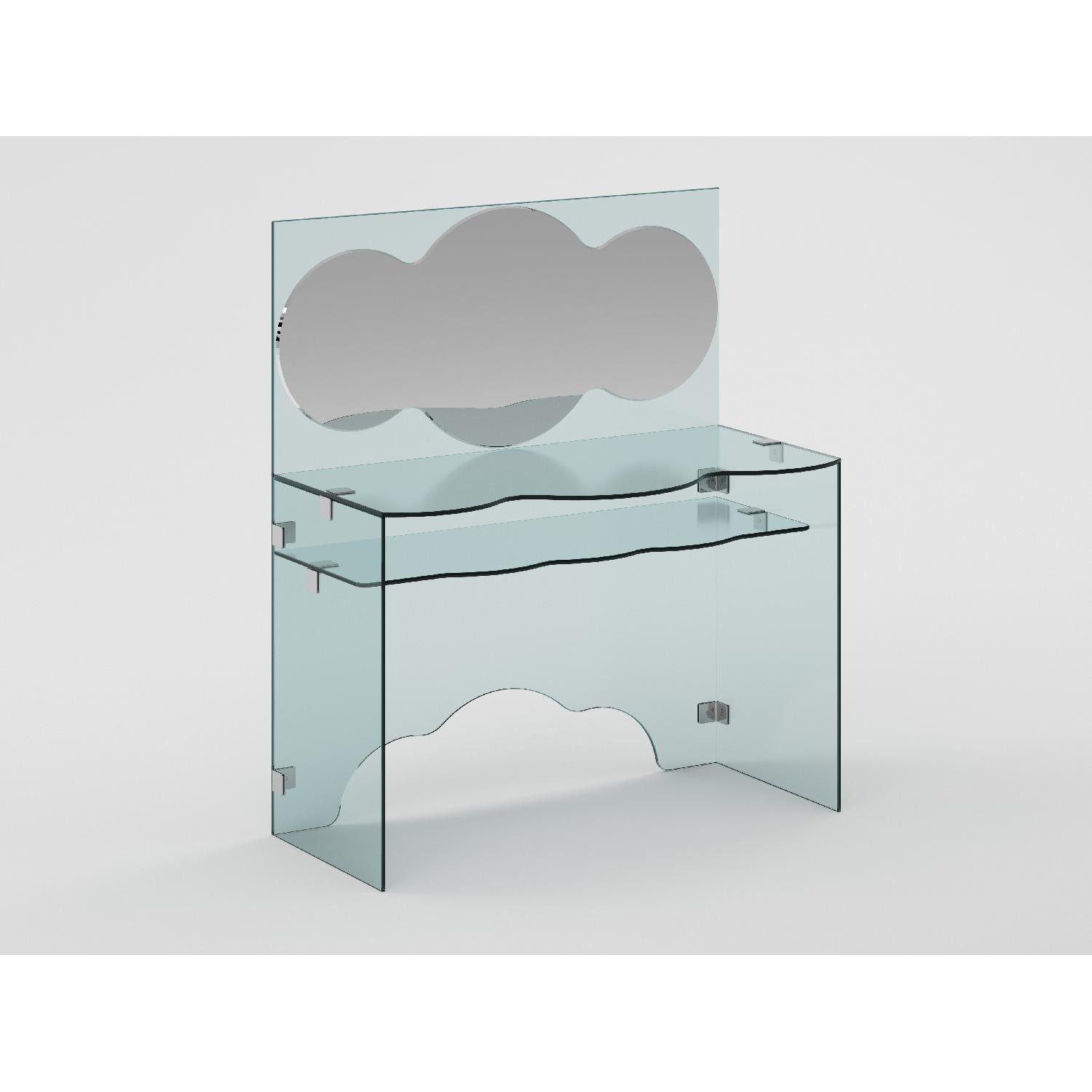 Glass & Mirrors Crystal Vanity/Makeup Station/Dressing Table - image-4