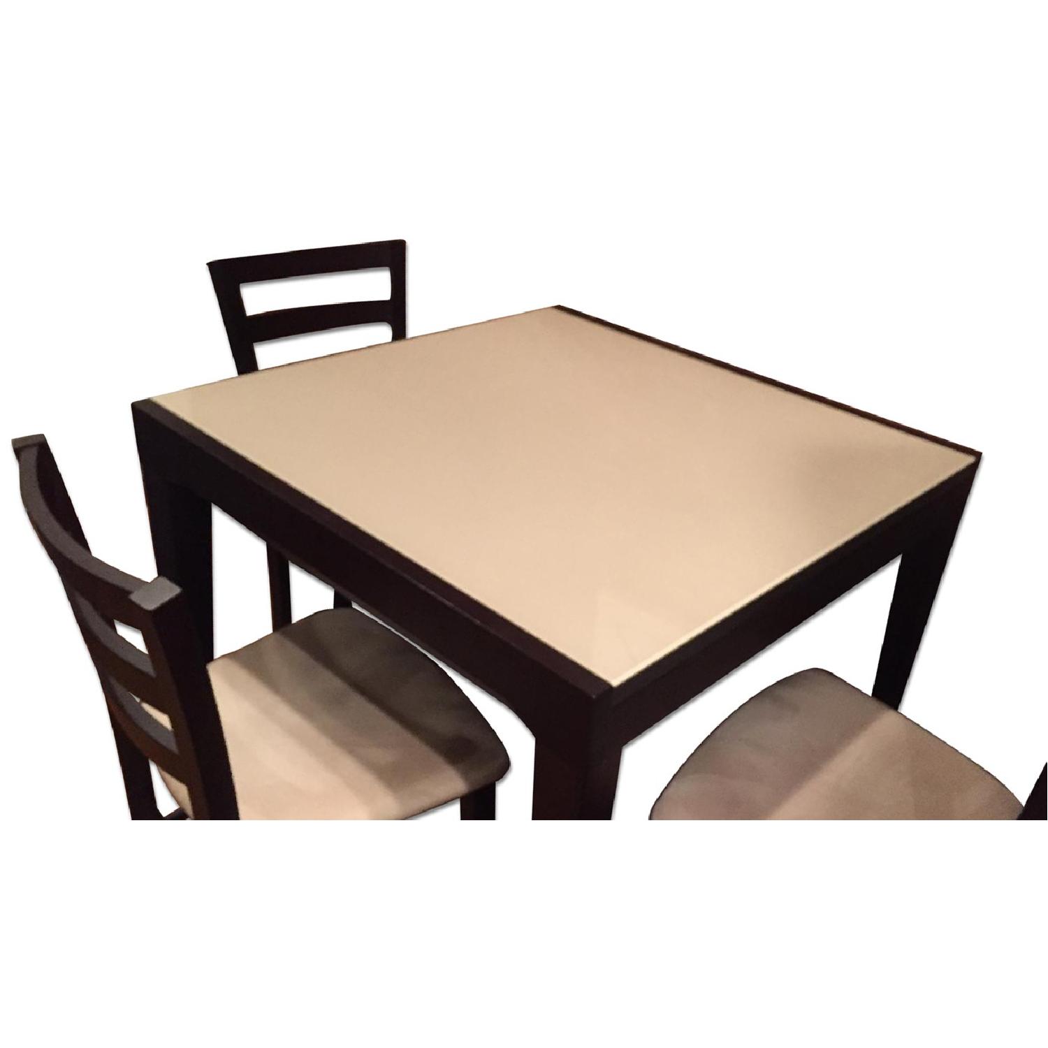 Macy's Cafe Latte Counter Height Dining Table w/ 4 Chairs - image-0