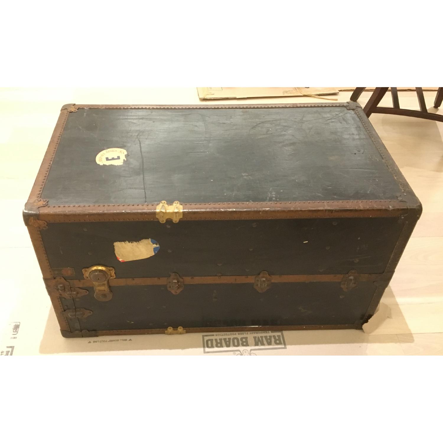 Vintage Oshkosh Steamer Trunk AptDeco