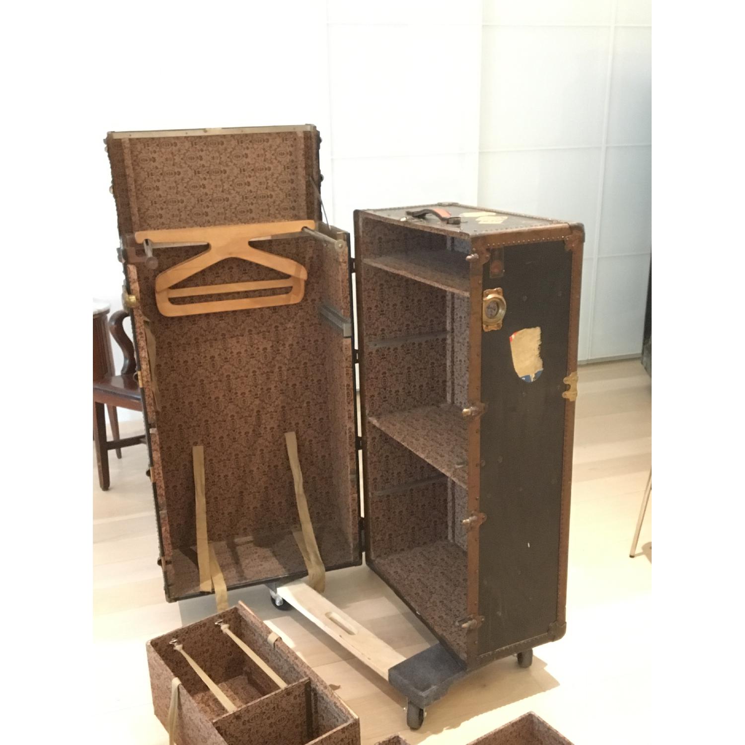 Vintage Oshkosh Steamer Trunk - image-9