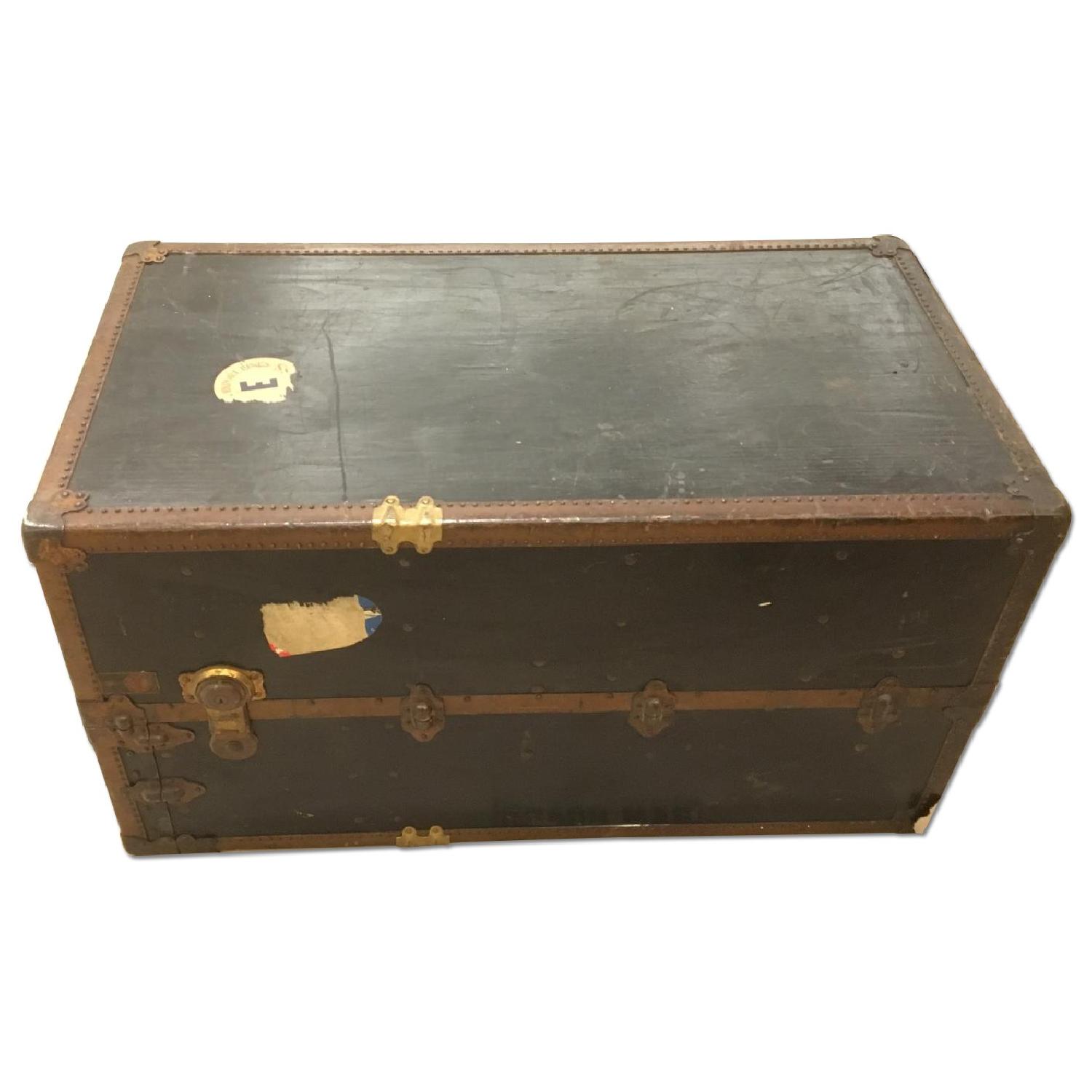 Vintage Oshkosh Steamer Trunk - image-0
