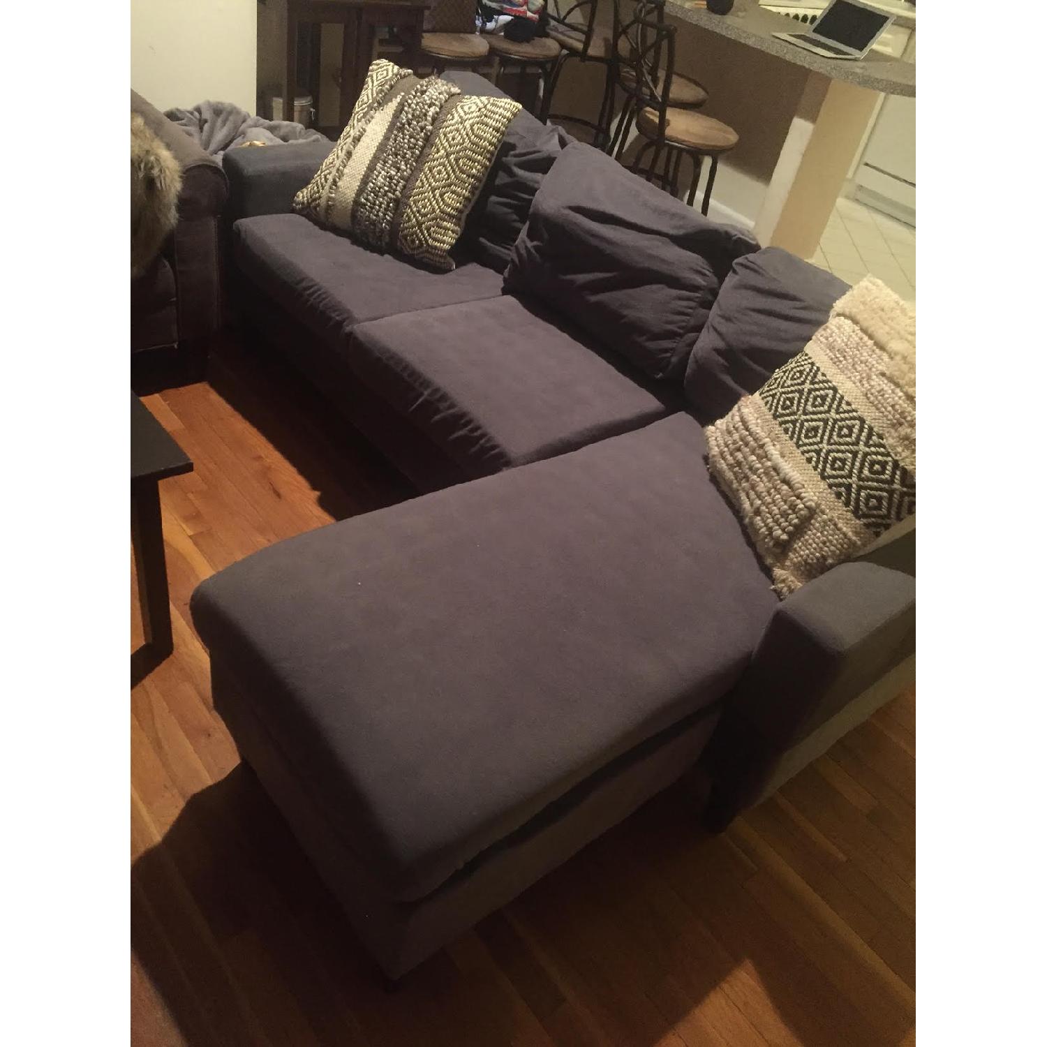 Gray L-Shape Couch - image-1