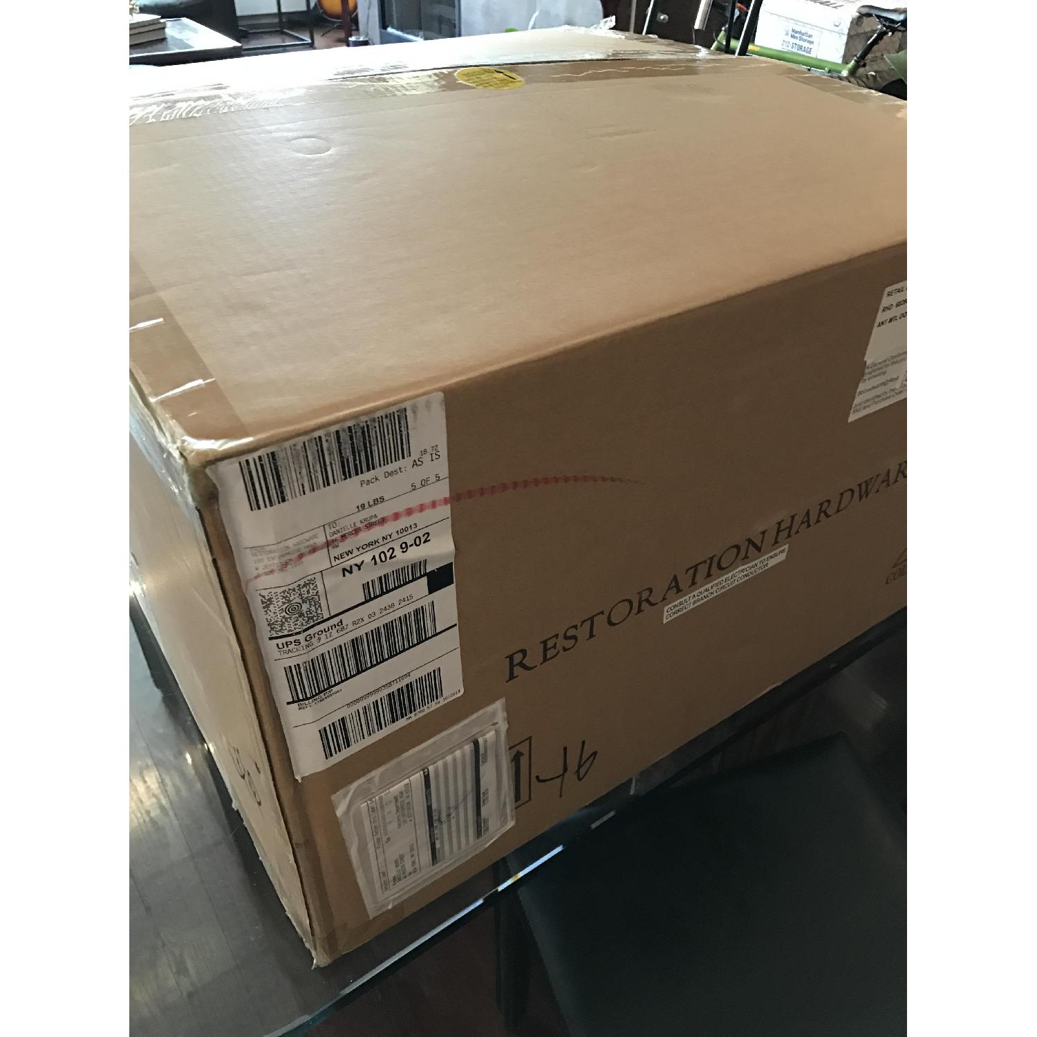 Restoration Hardware Antiqued Metal Dome Pendant - image-4