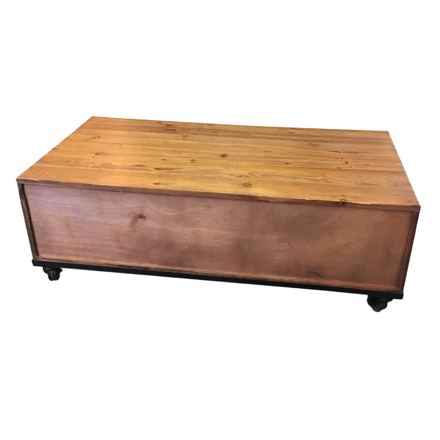 Reclaimed Wood Flat File Coffee Table AptDeco