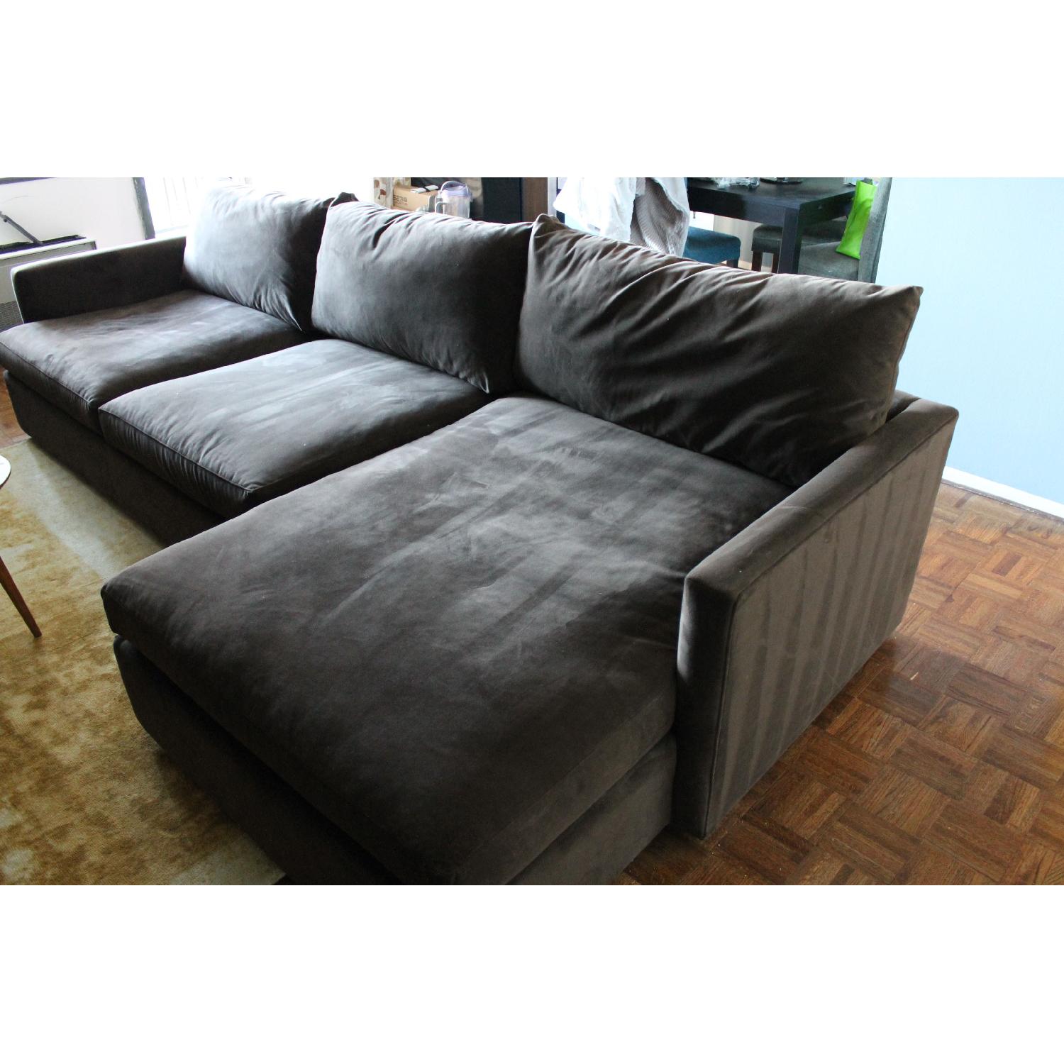 Crate & Barrel Lounge 2Piece Sectional Sofa AptDeco