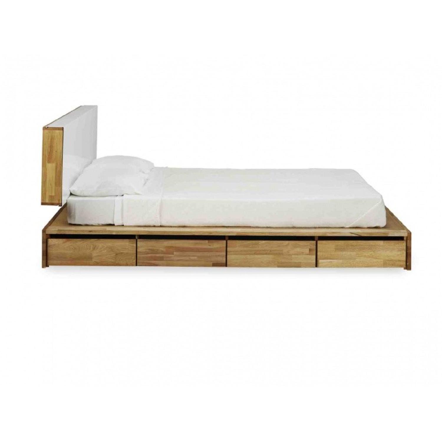 MASHstudios LAX King Size Platform Bed w/ Storage & Headboard - image-0