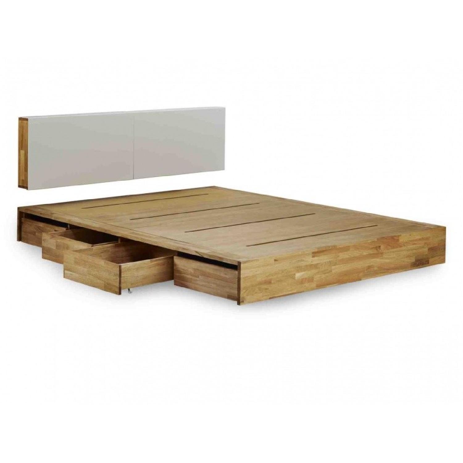 MASHstudios LAX King Size Platform Bed w/ Storage & Headboard - image-3