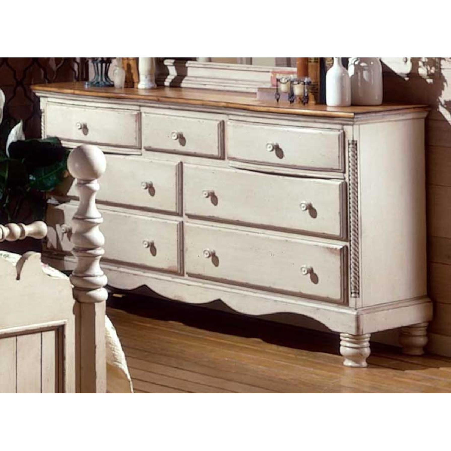 Hillsdale Wilshire Dresser in Antique White Finish - image-1