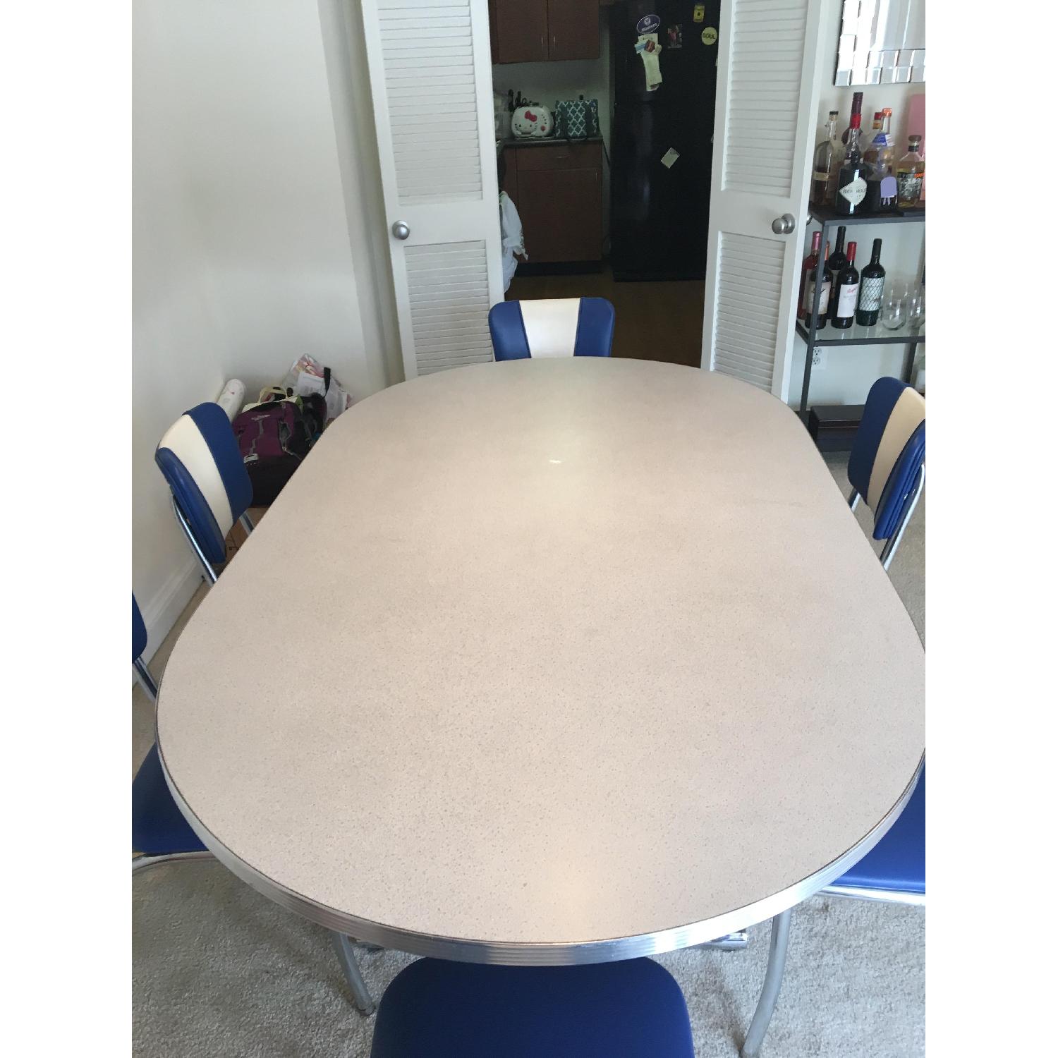 Retro 50's Diner Style 7 Piece Dining Set - image-3