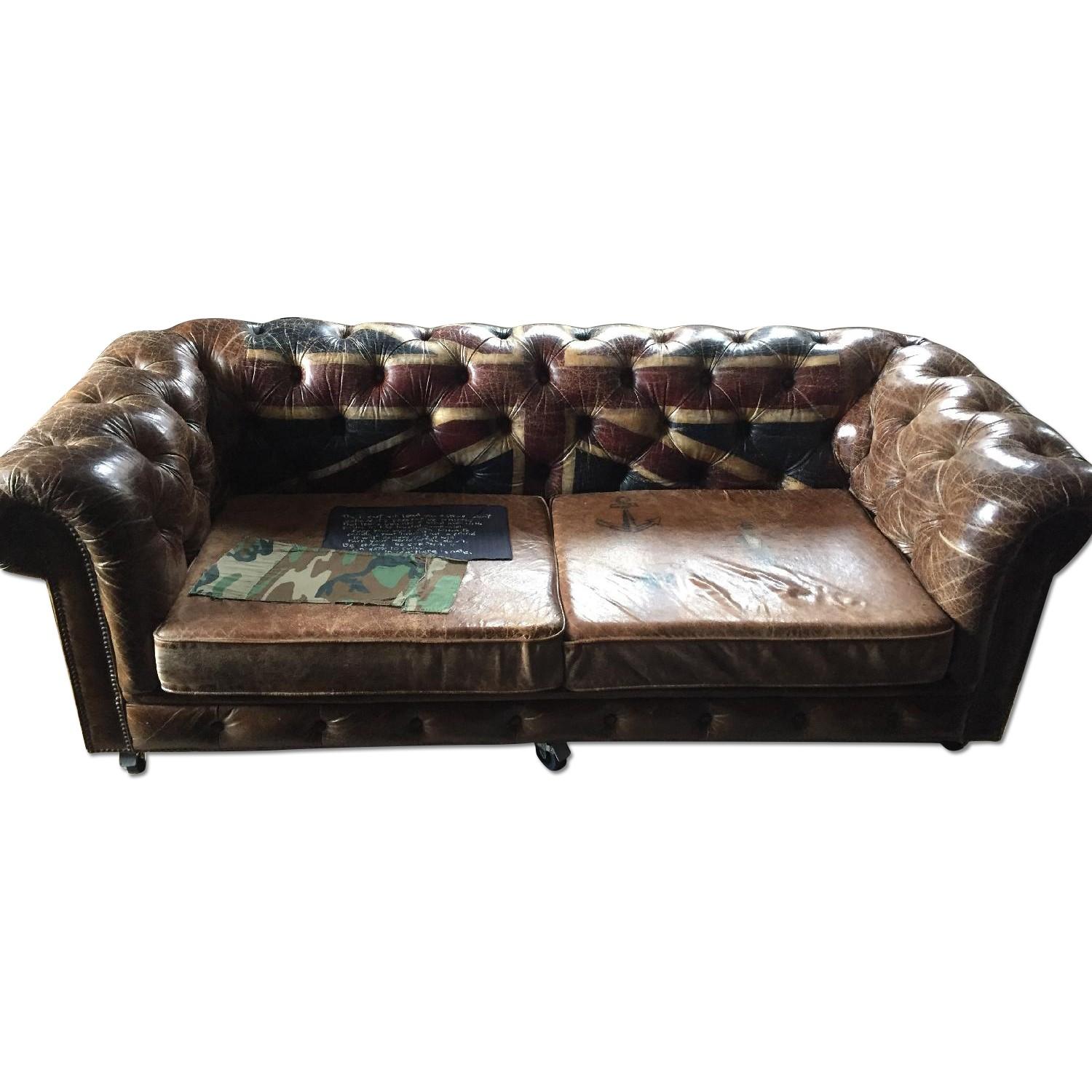 Leather Sofa - image-0