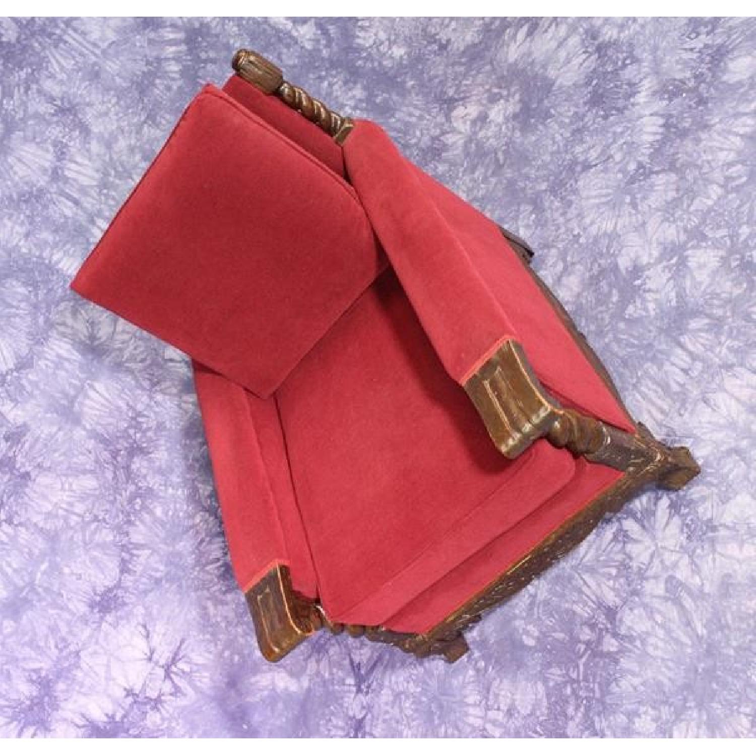 19th C Antique Oak Club Chair - image-7