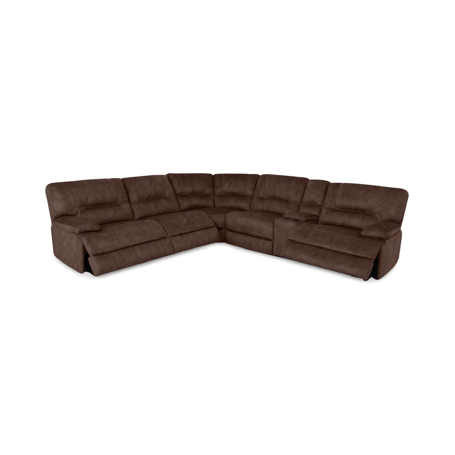Macy's 6 Piece Power Reclining Sectional Sofa - image-1
