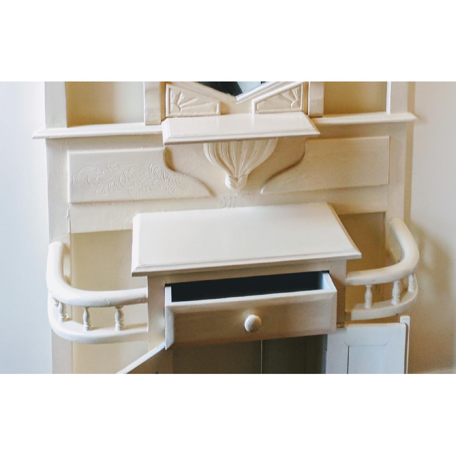 Vintage Hall Tree w/ Mirror - image-3