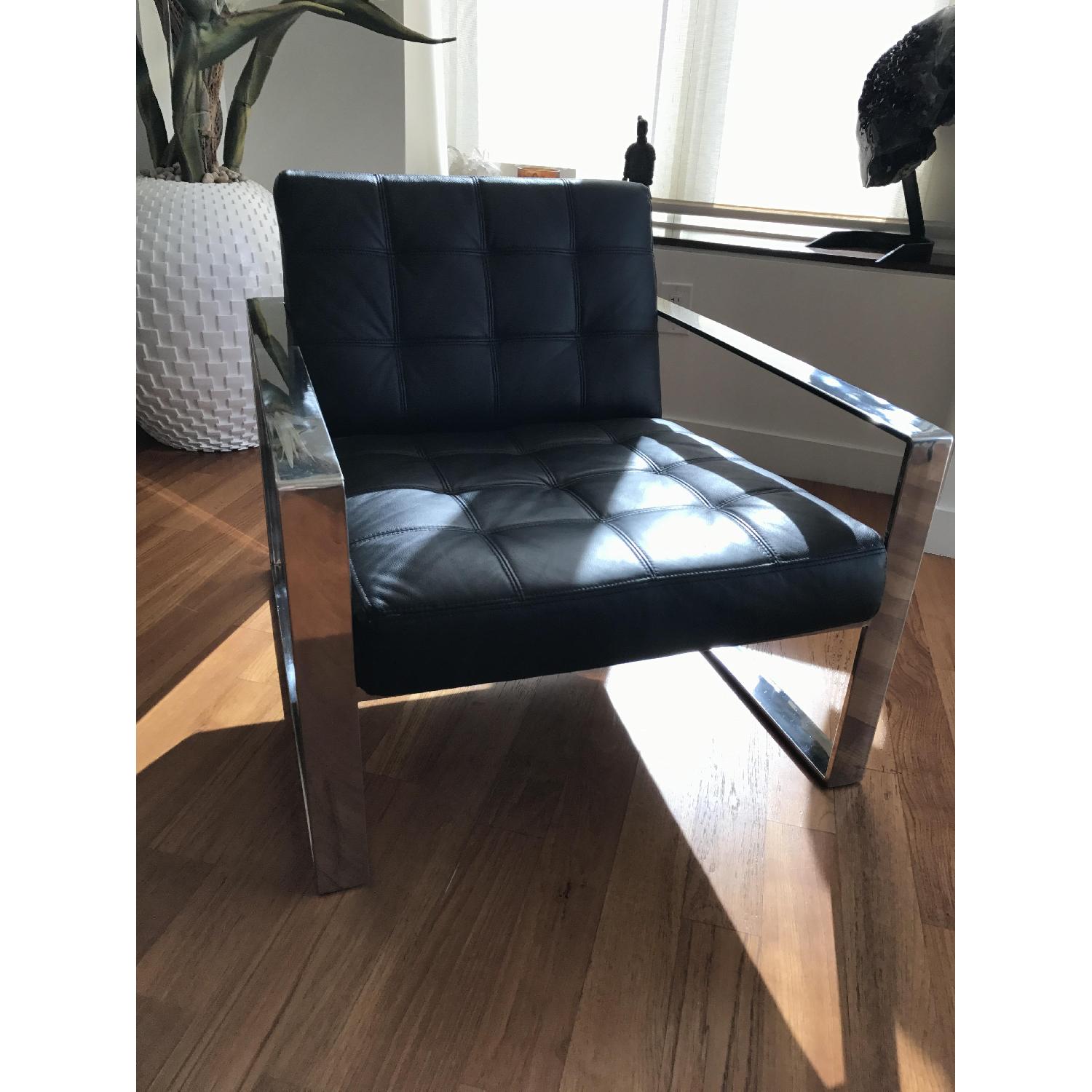 Modani Savina Contemporary Arm Chair Black - image-7