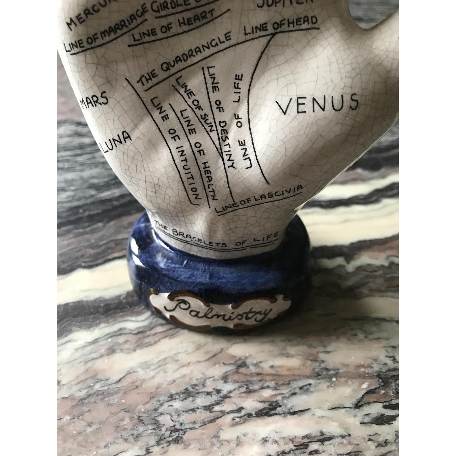 Antique Palmistry Ceramic Hand - image-4