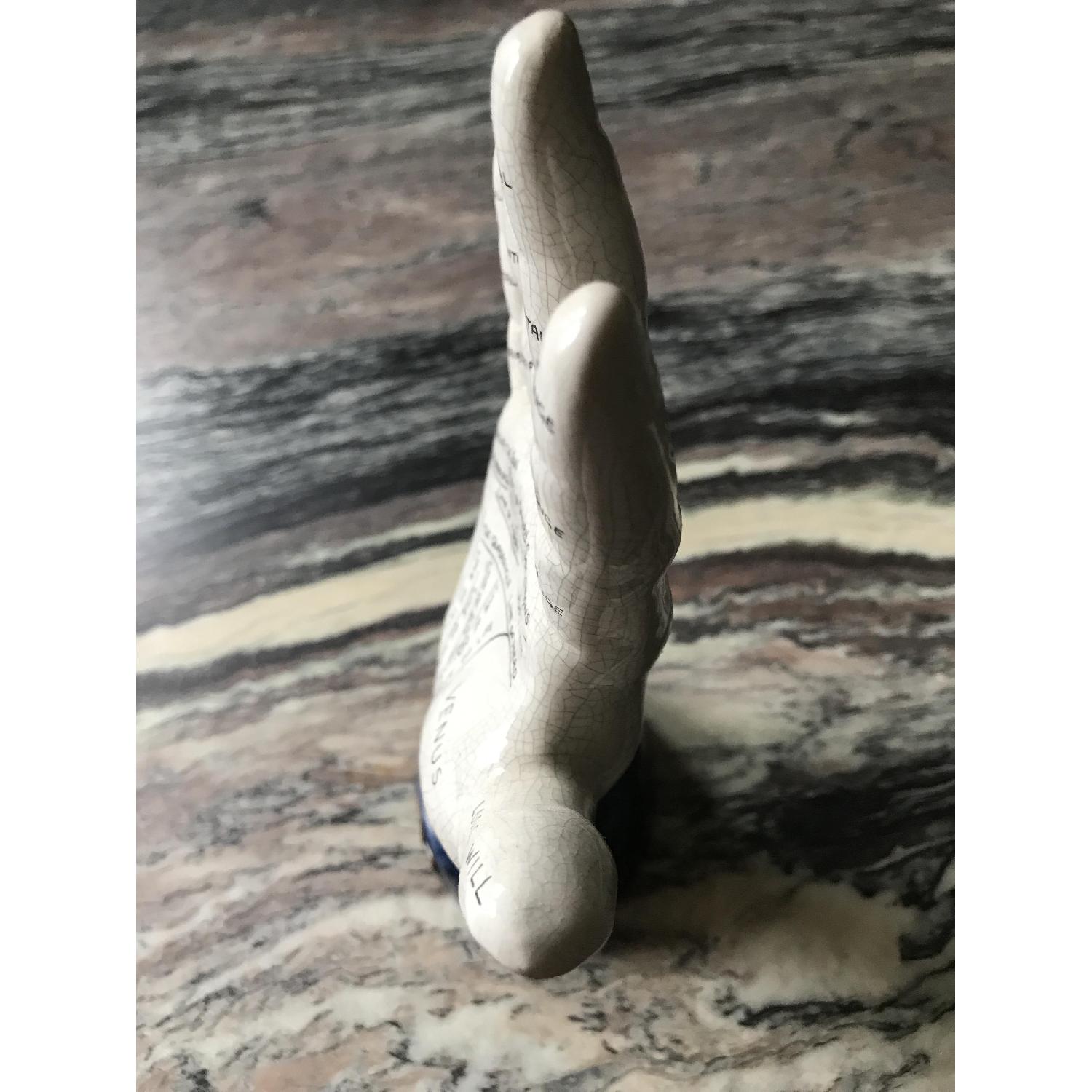 Antique Palmistry Ceramic Hand - image-5