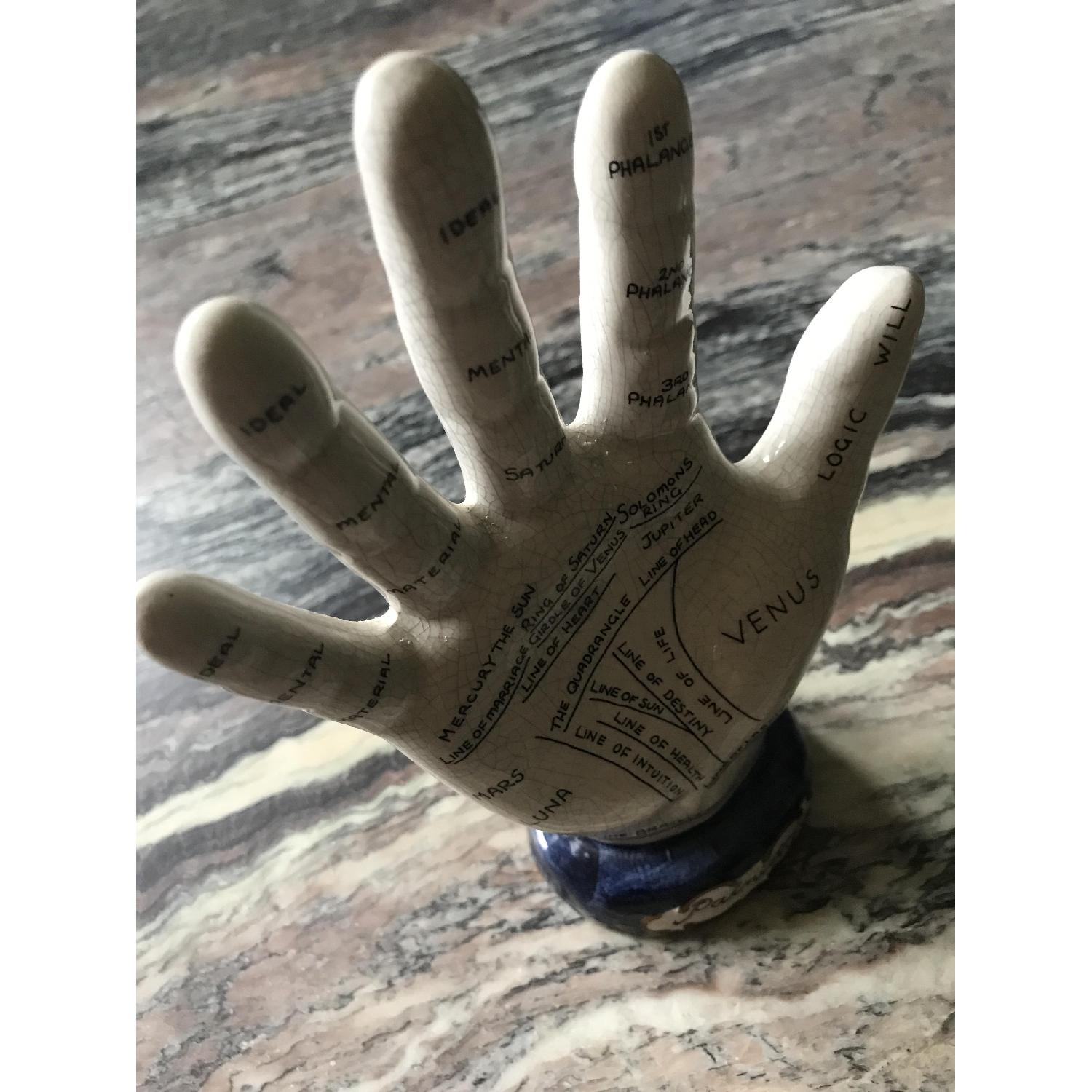 Antique Palmistry Ceramic Hand - image-11