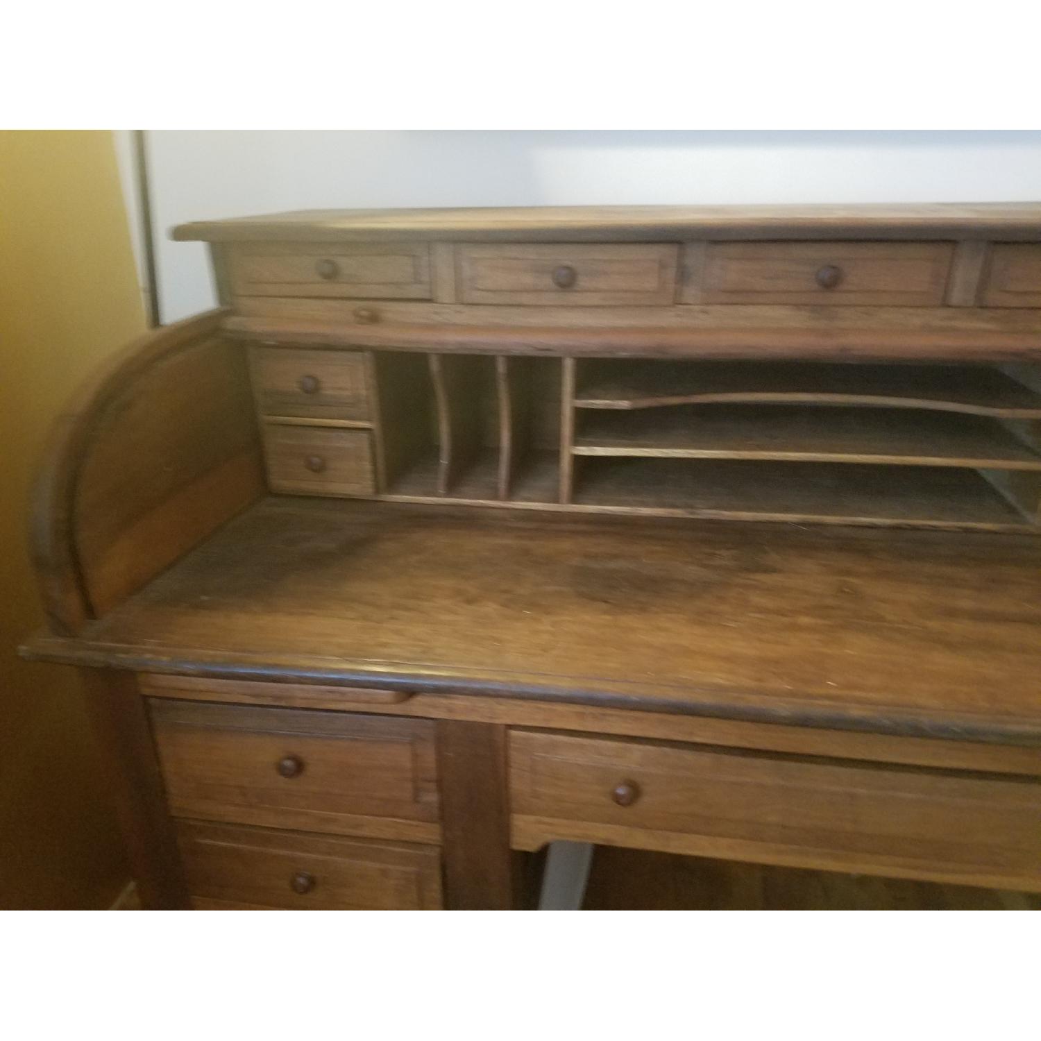 Antique Roll Top Desk from the Philippines - image-4