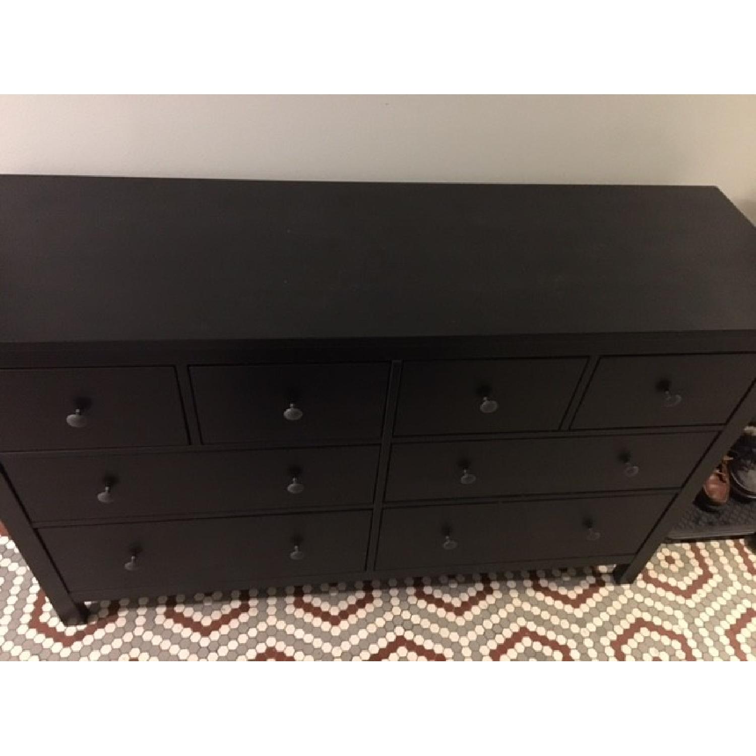 Ikea Hemnes Black Wood Dresser - image-1