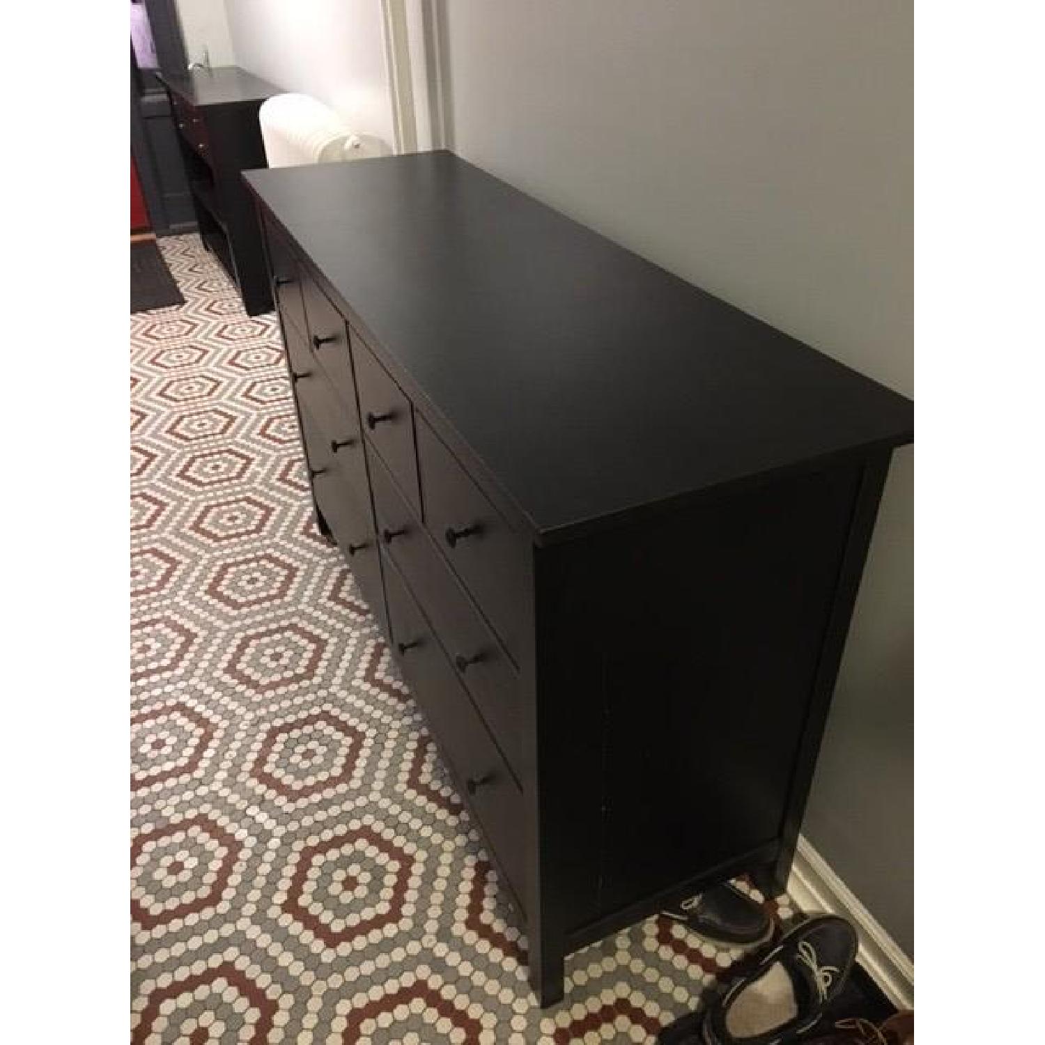 Ikea Hemnes Black Wood Dresser - image-2