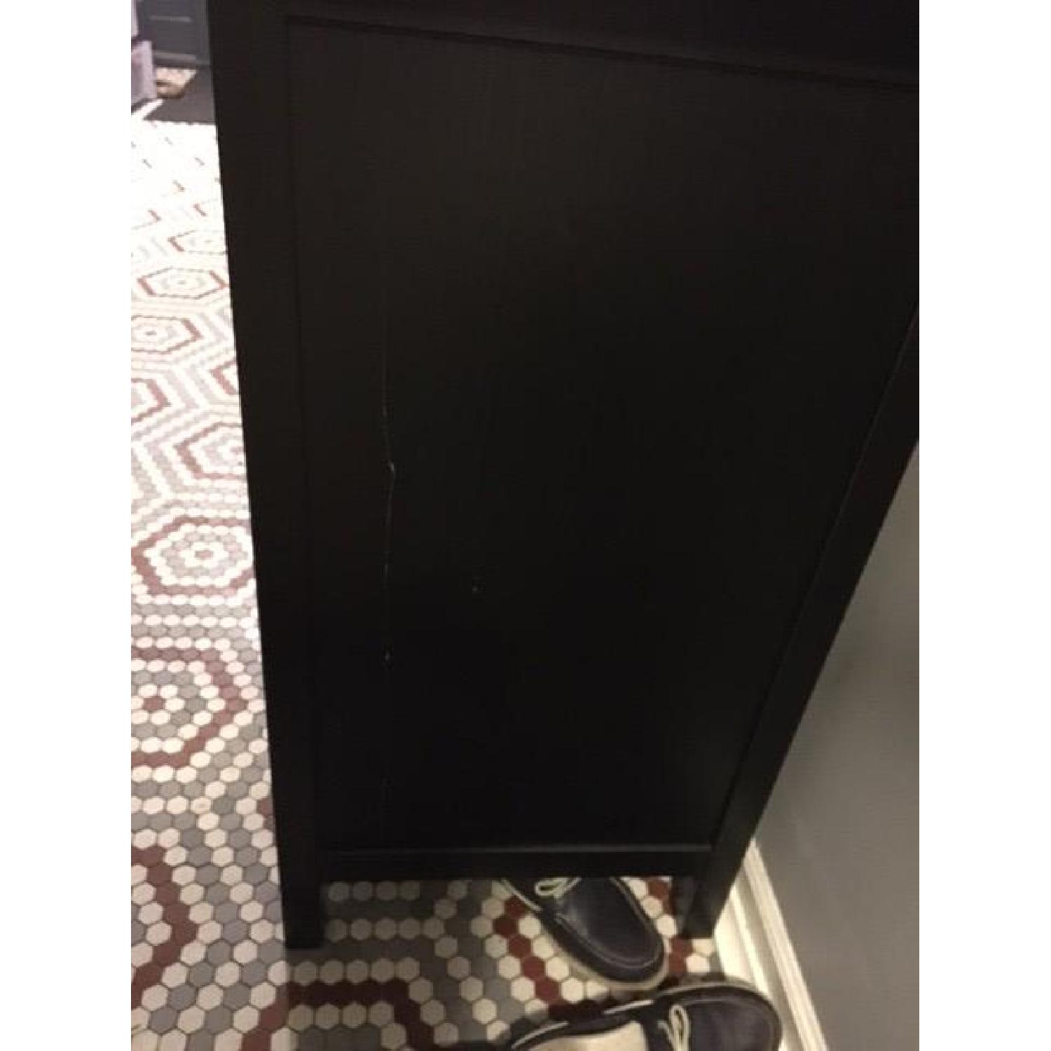 Ikea Hemnes Black Wood Dresser AptDeco