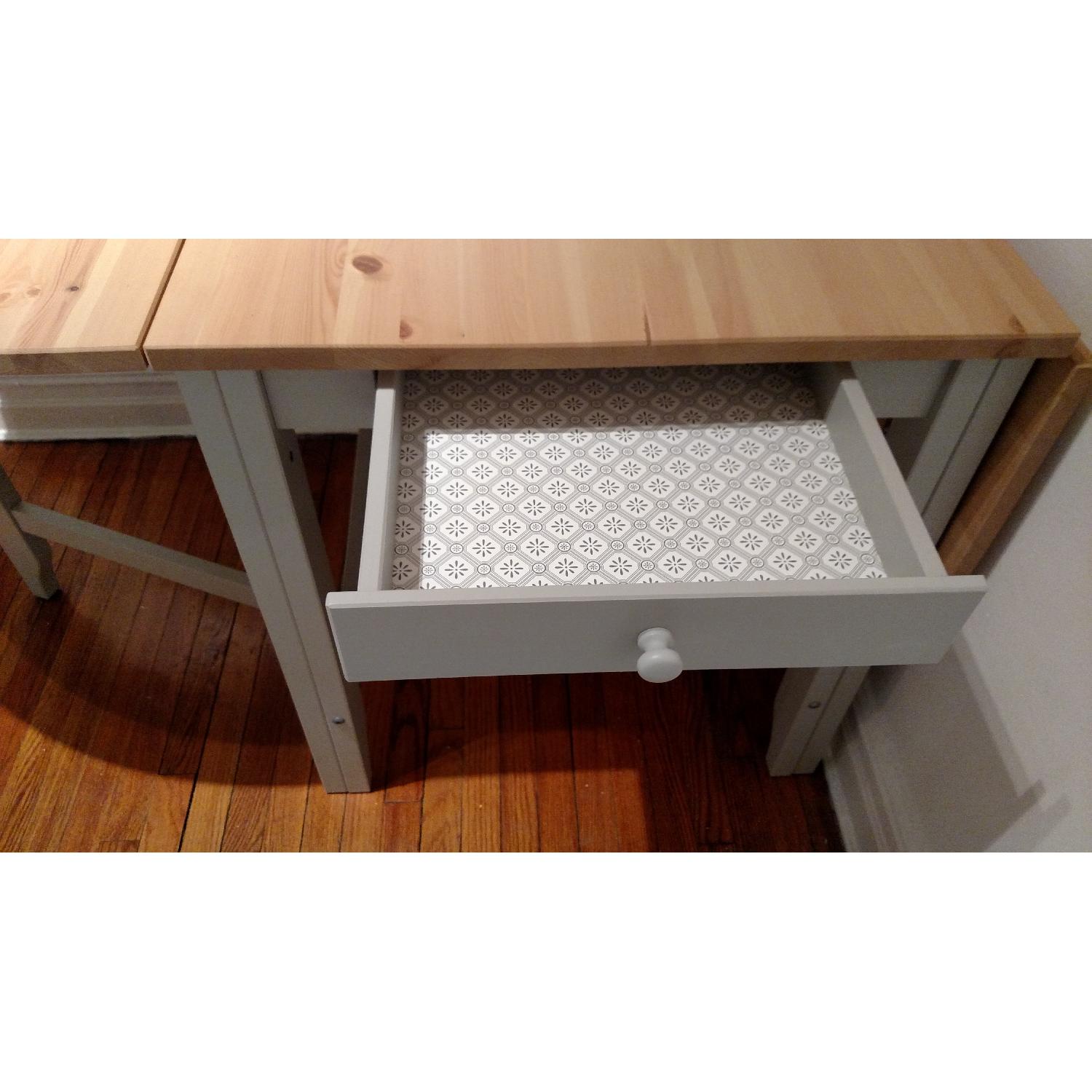 Ikea Gamleby Gateleg Adjustable Kitchen Table - image-4