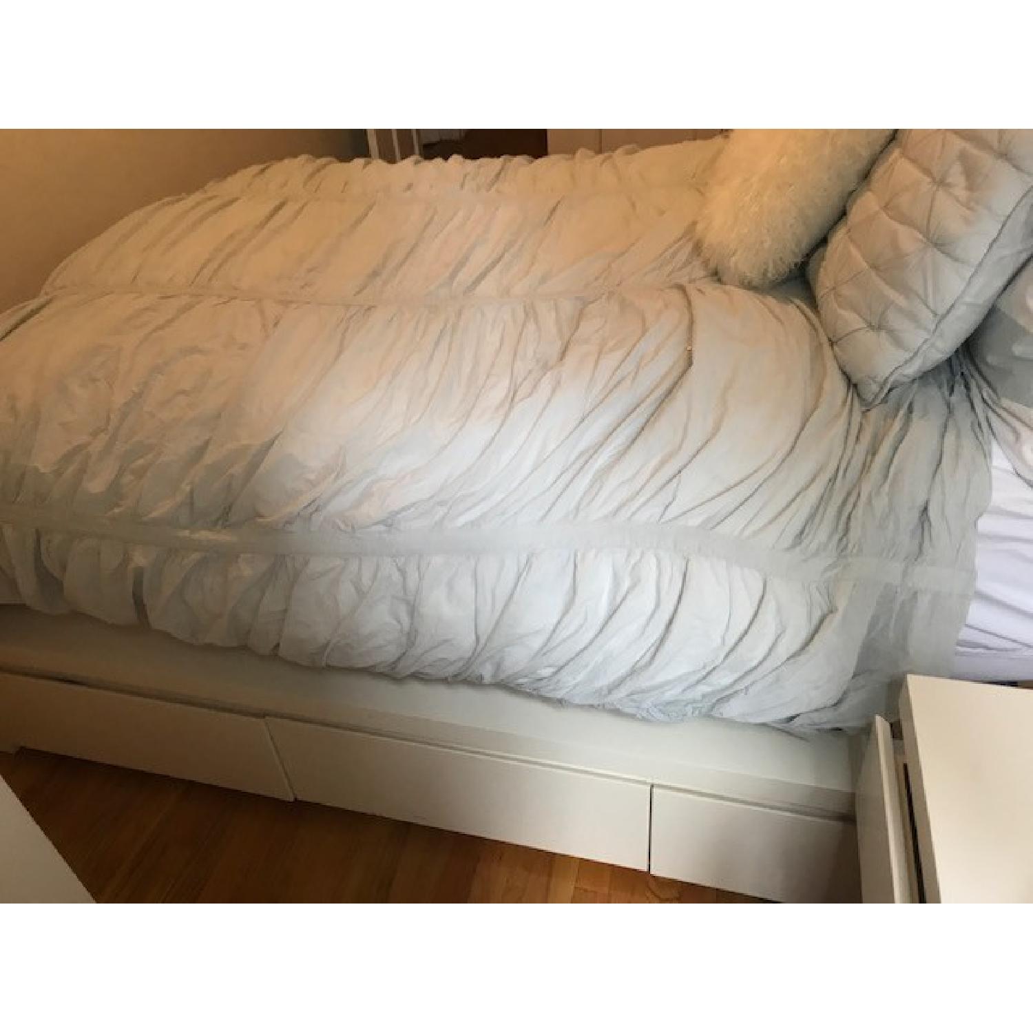 West Elm Storage Platform Bed w/ Nightstands - image-3