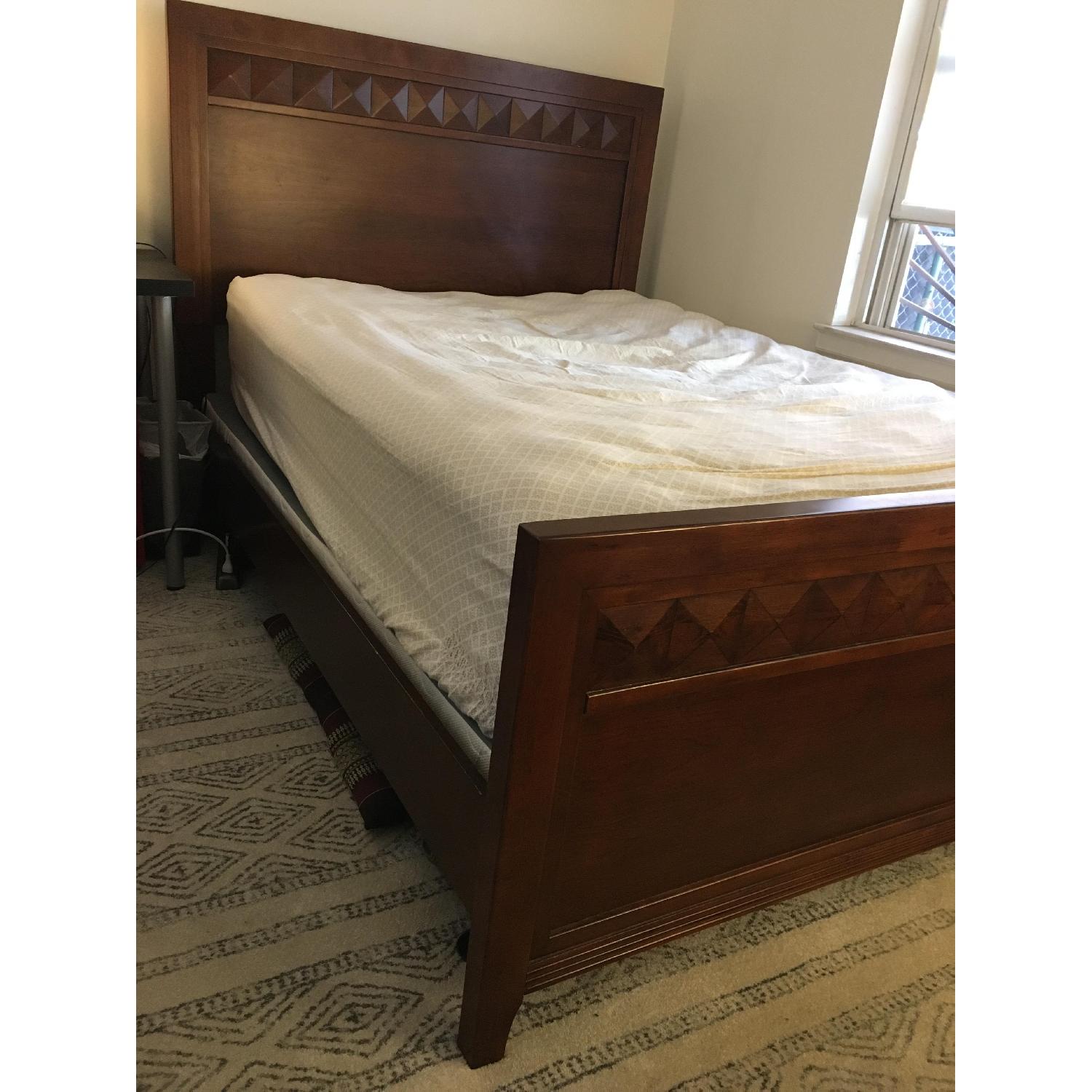 Raymour & Flanigan Solid Wood FullSize Bed Frame AptDeco