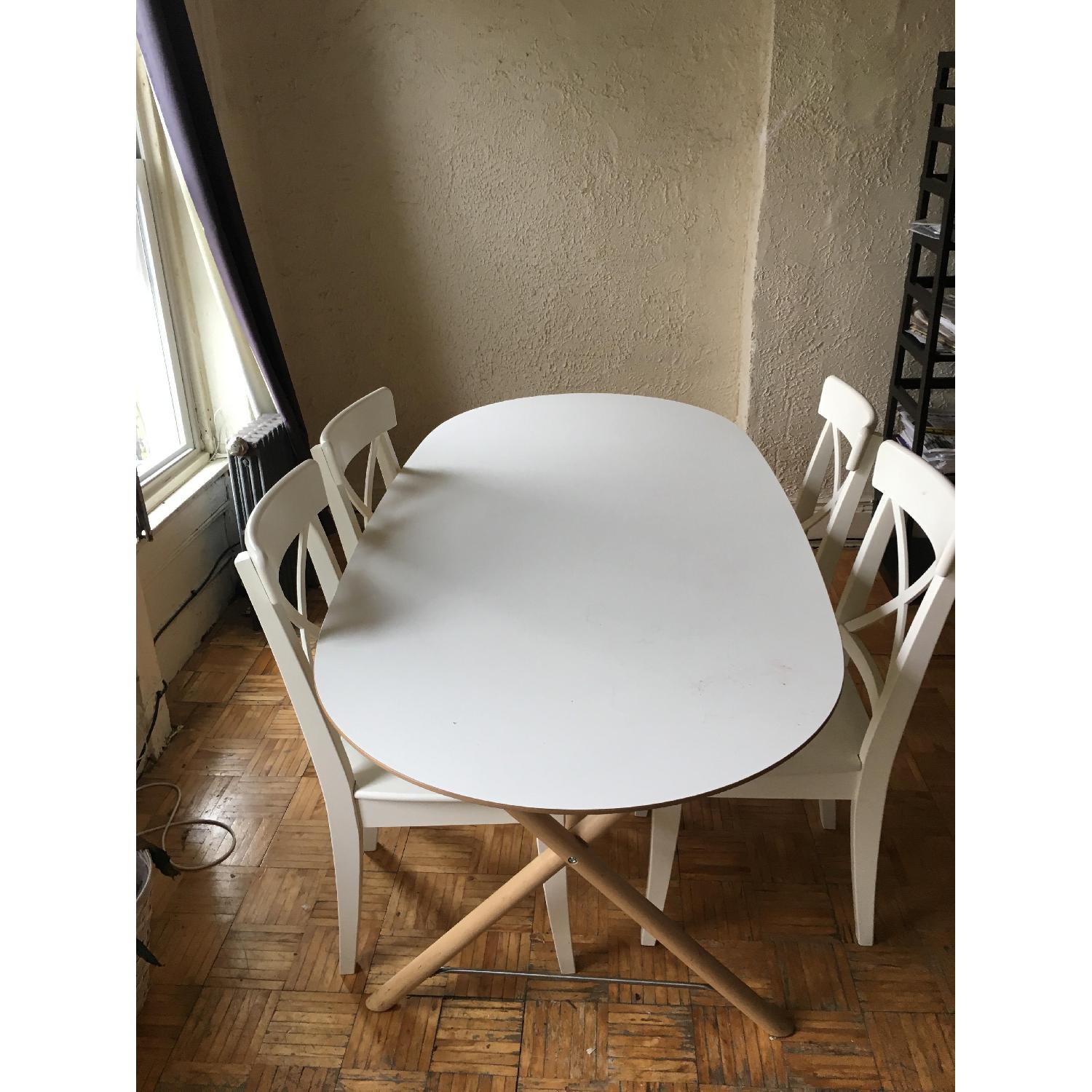 Ikea Dining Table w/ 4 Chairs - image-2