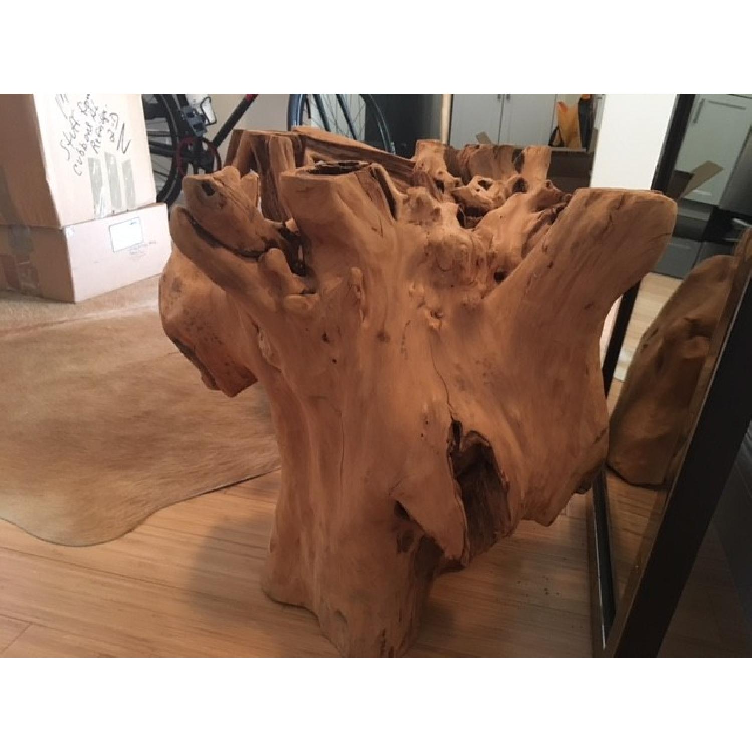 Natural Wood Coffee Table Base - image-1